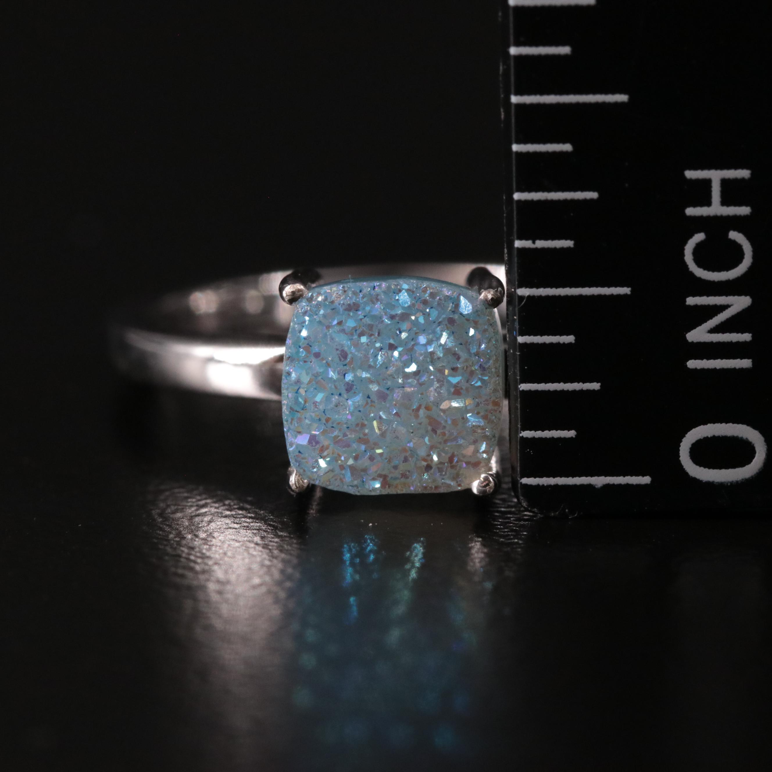 Sterling Druzy Ring