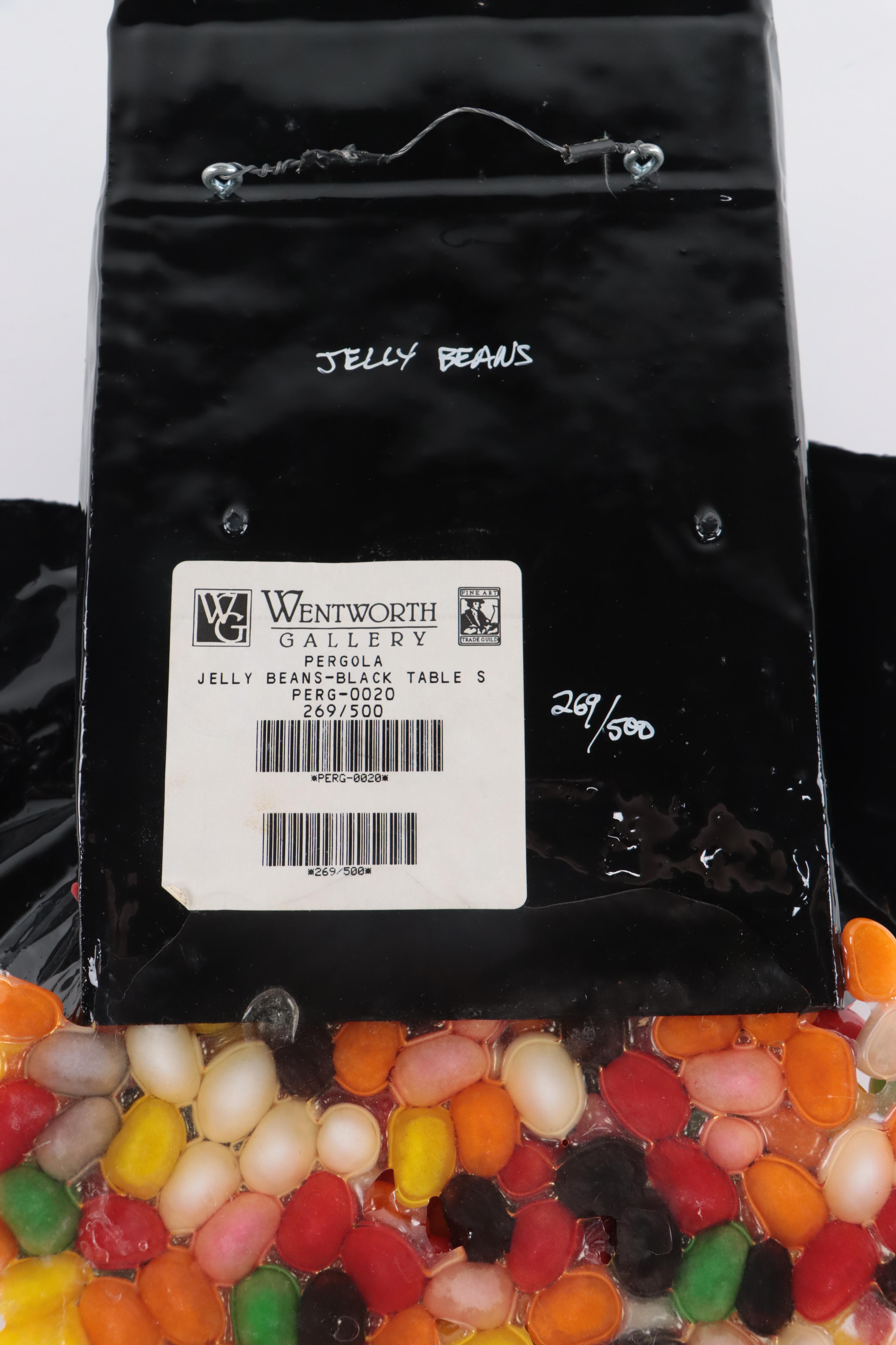 Tom Pergola Mixed Media Sculpture "Jelly Beans – Black Table Spills"