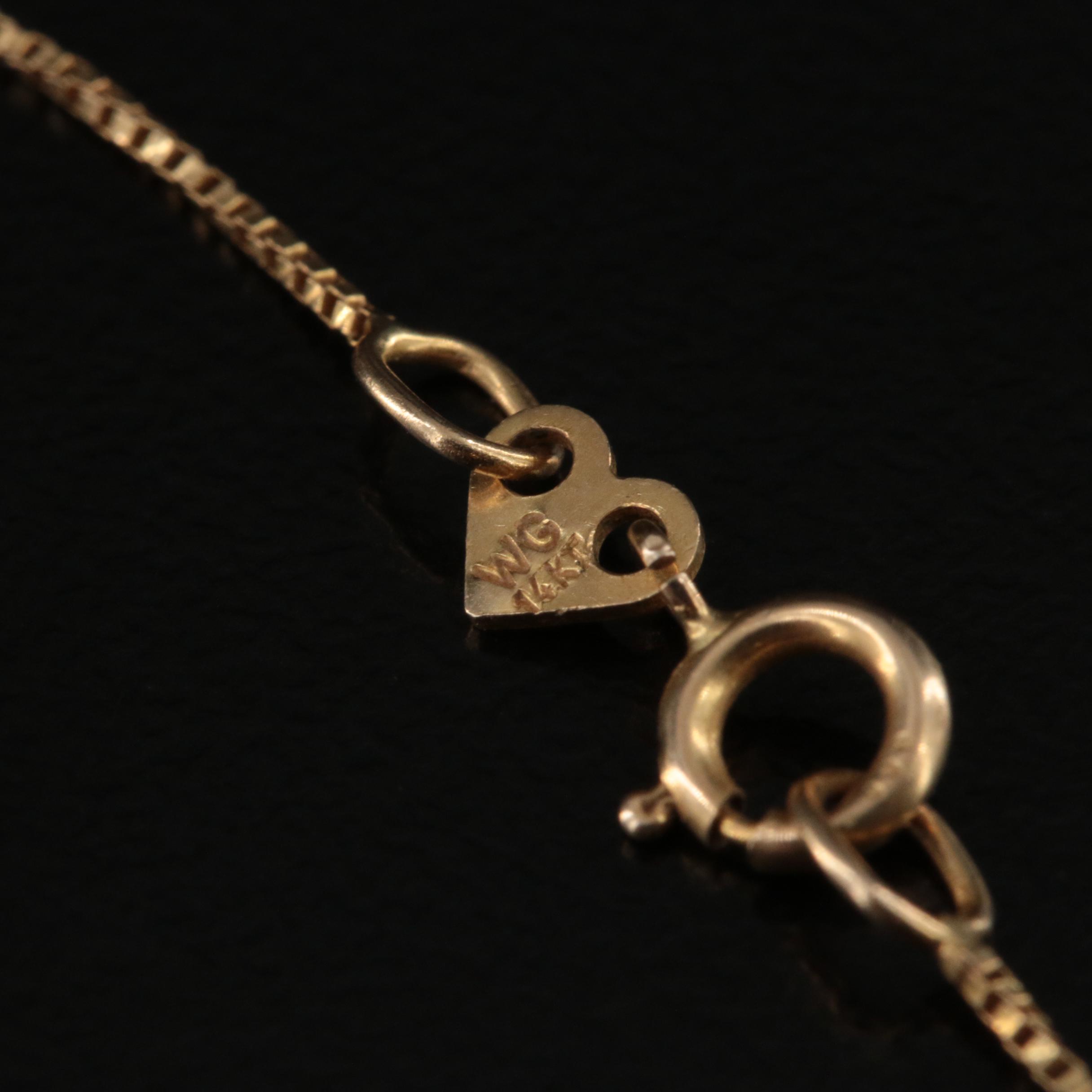 Italian 14K Box Chain Necklace