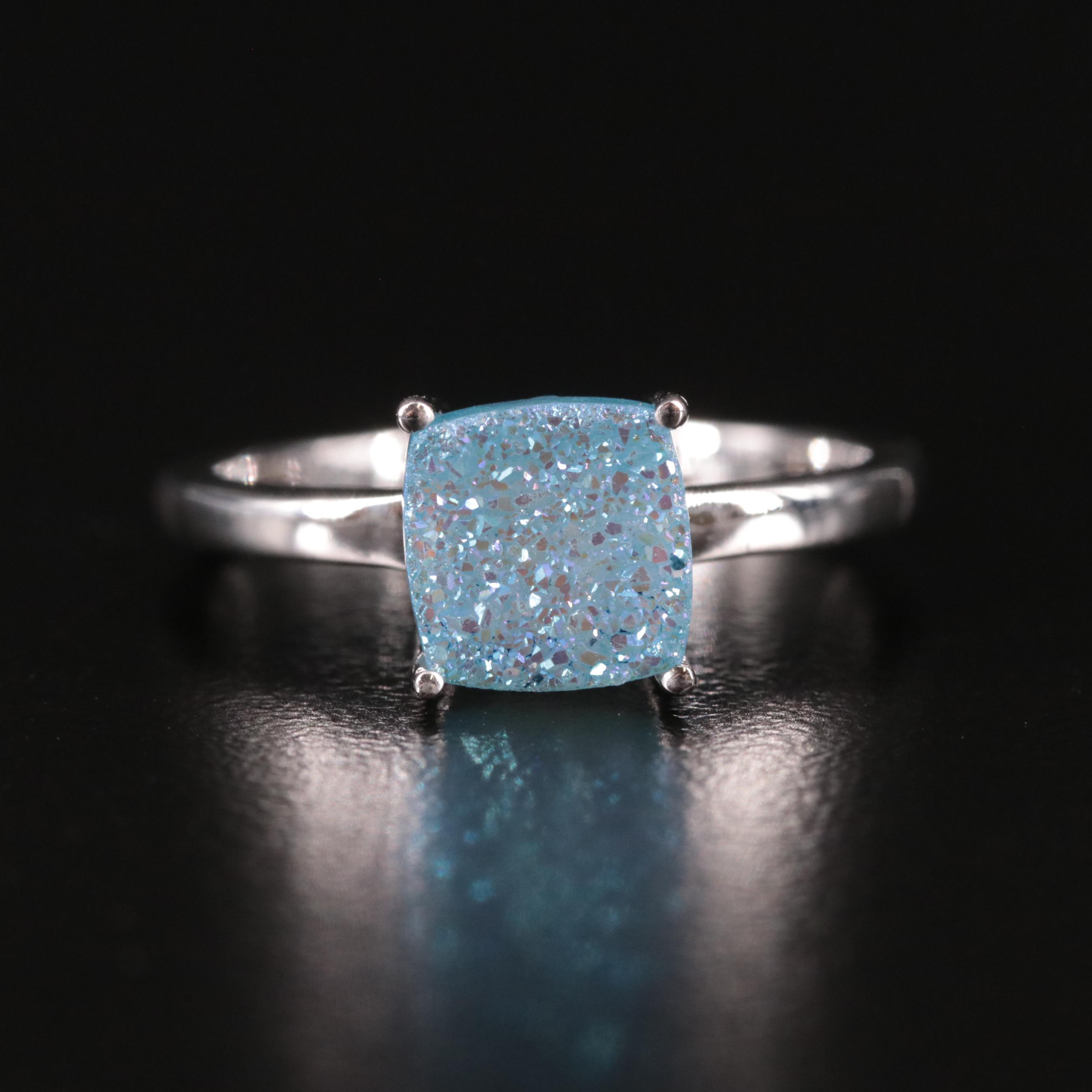Sterling Druzy Ring