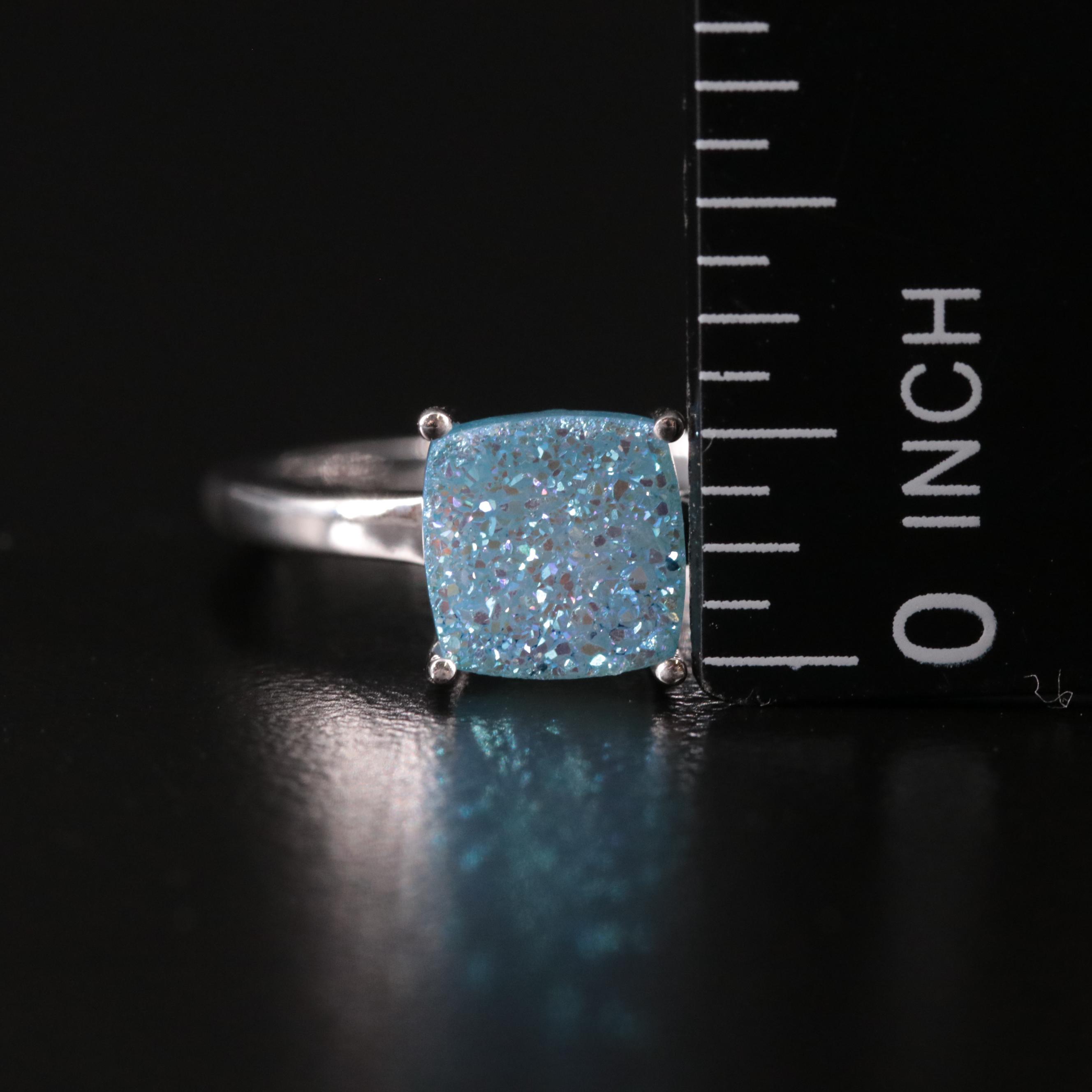 Sterling Druzy Ring