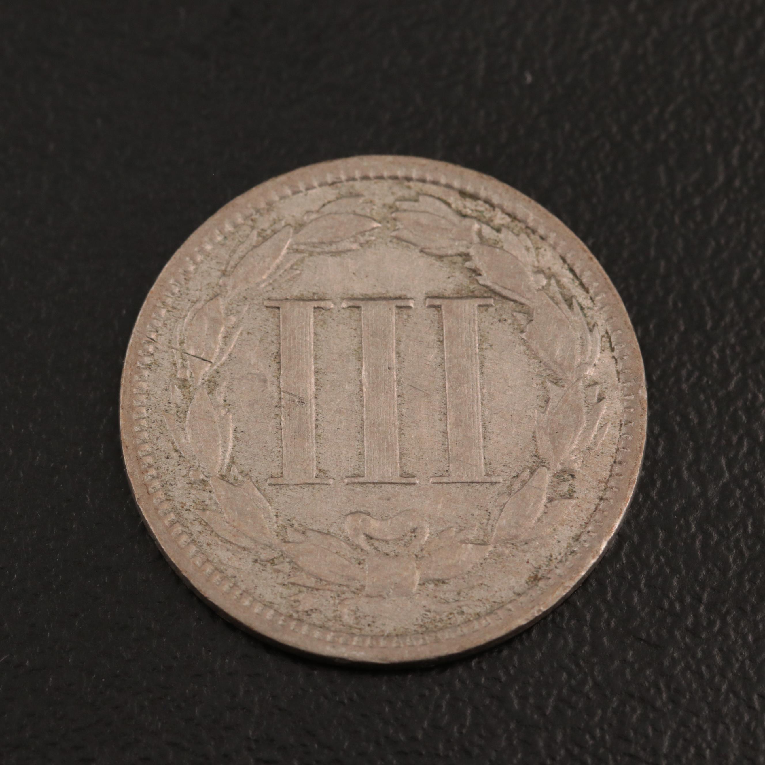 Low Mintage 1880 Three Cent Nickel