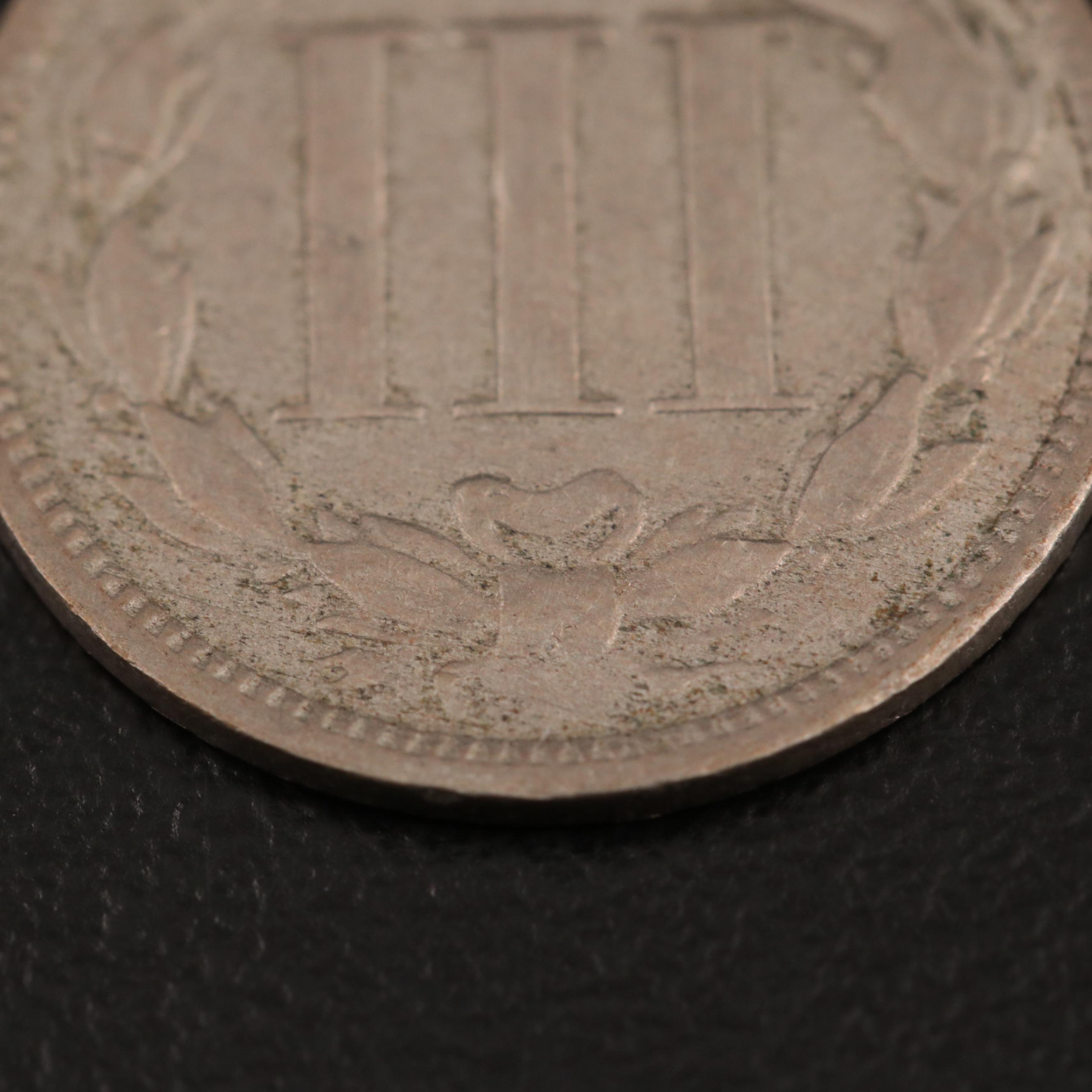 Low Mintage 1880 Three Cent Nickel