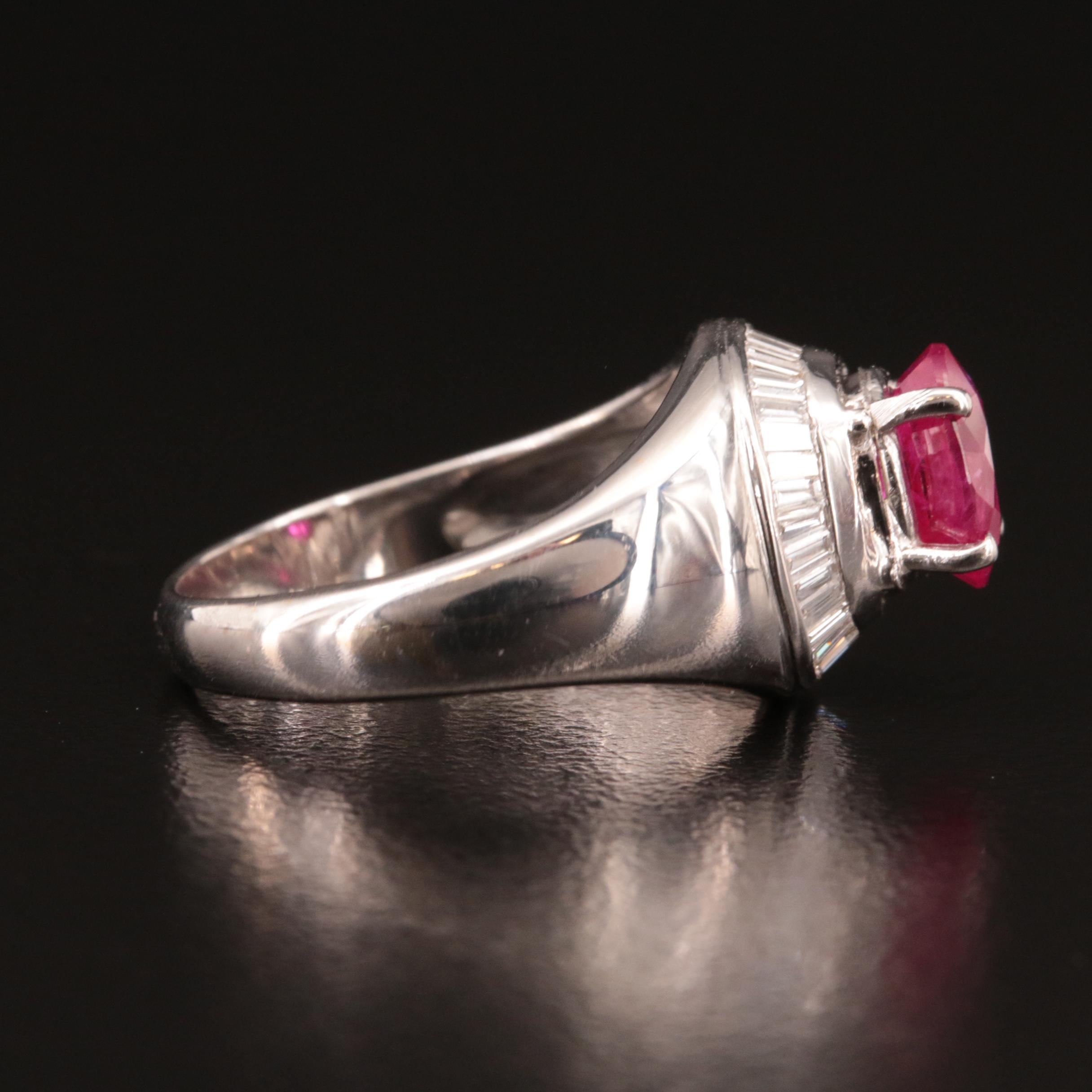 18K 1.66 CT Ruby and Diamond Ring