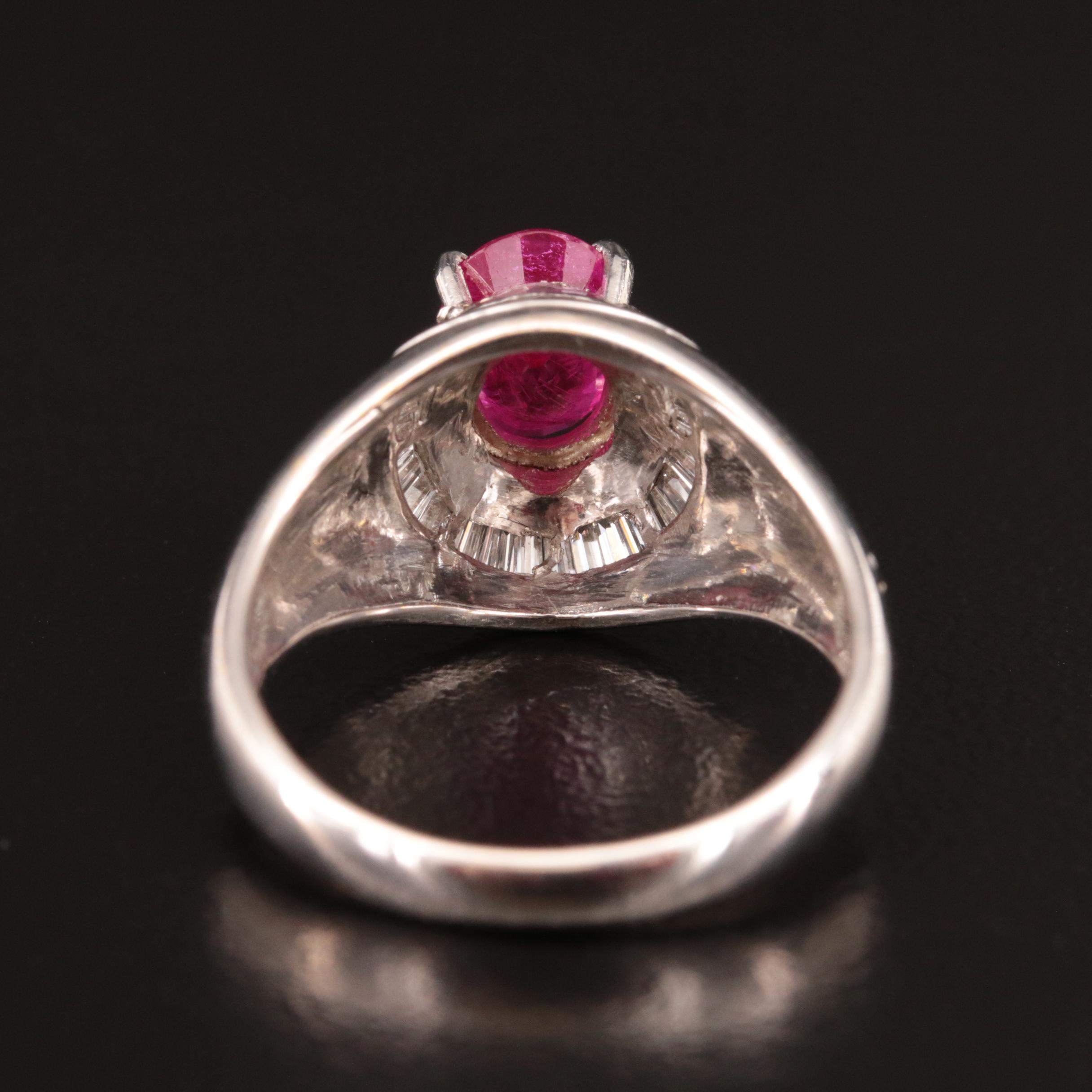 18K 1.66 CT Ruby and Diamond Ring