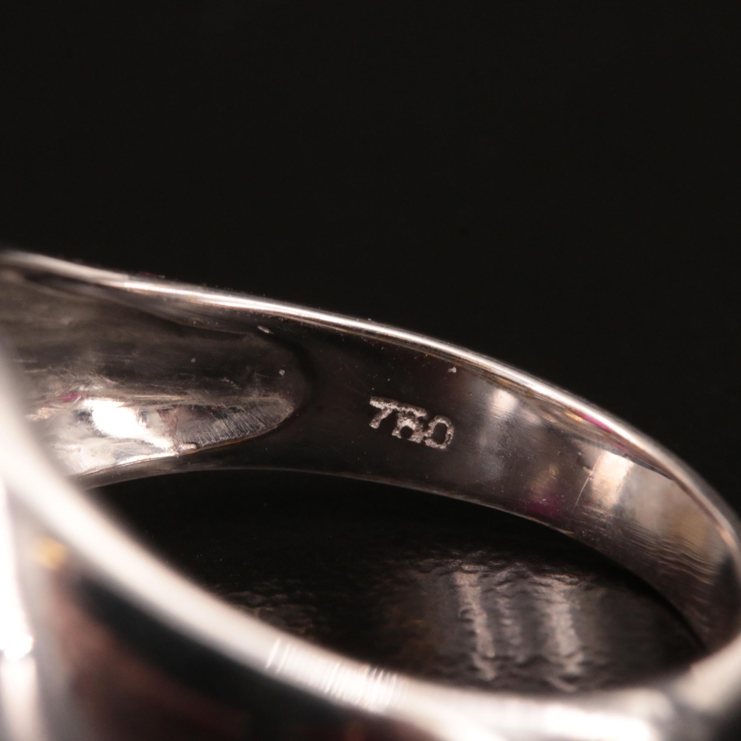 18K 1.66 CT Ruby and Diamond Ring