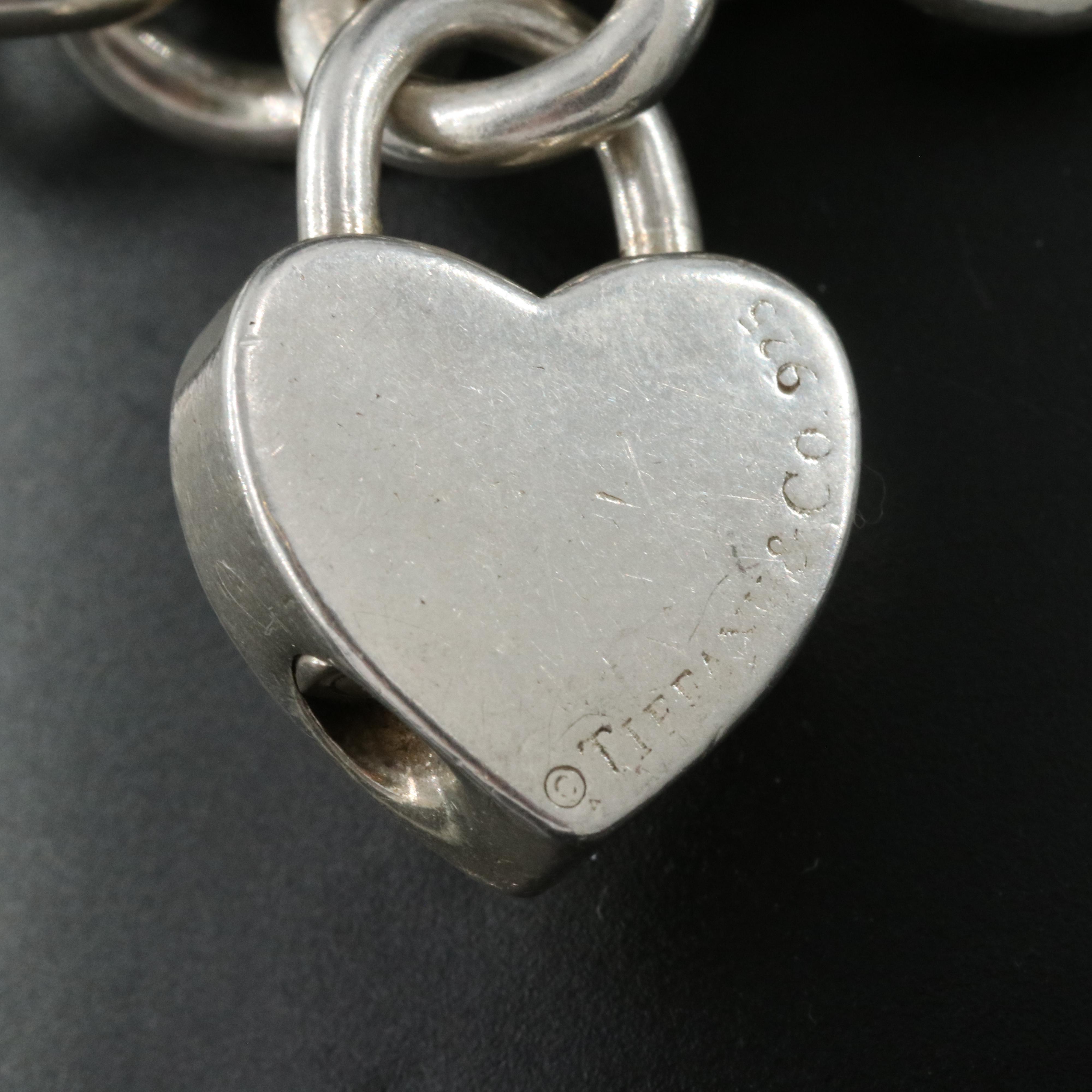 Tiffany & Co. Sterling "Return to Tiffany" Heart Lock Bracelet