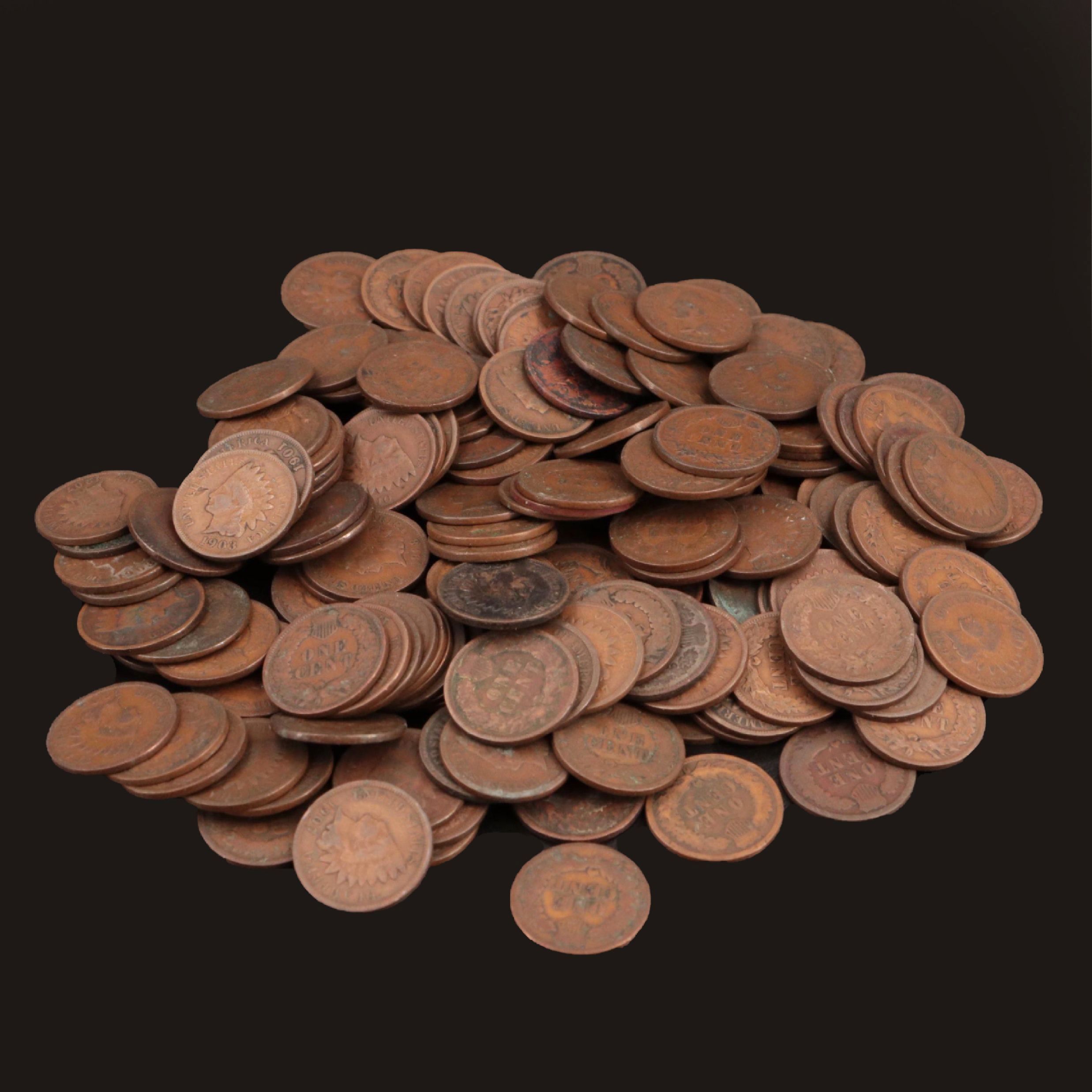 One Hundred-Fifty Indian Head Cents, Dated 1880-1909