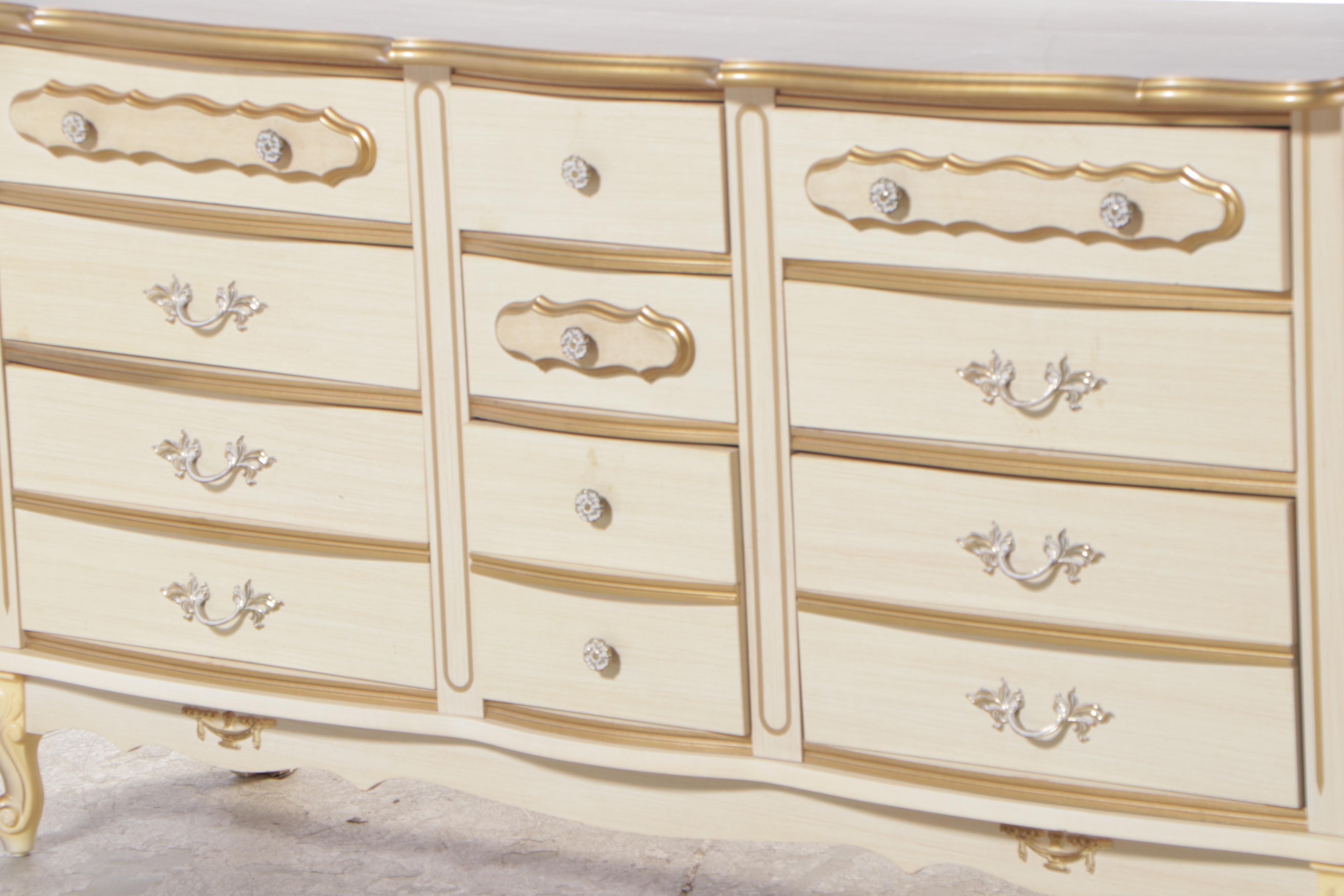 French Provincial Style Chest with Laminate Top