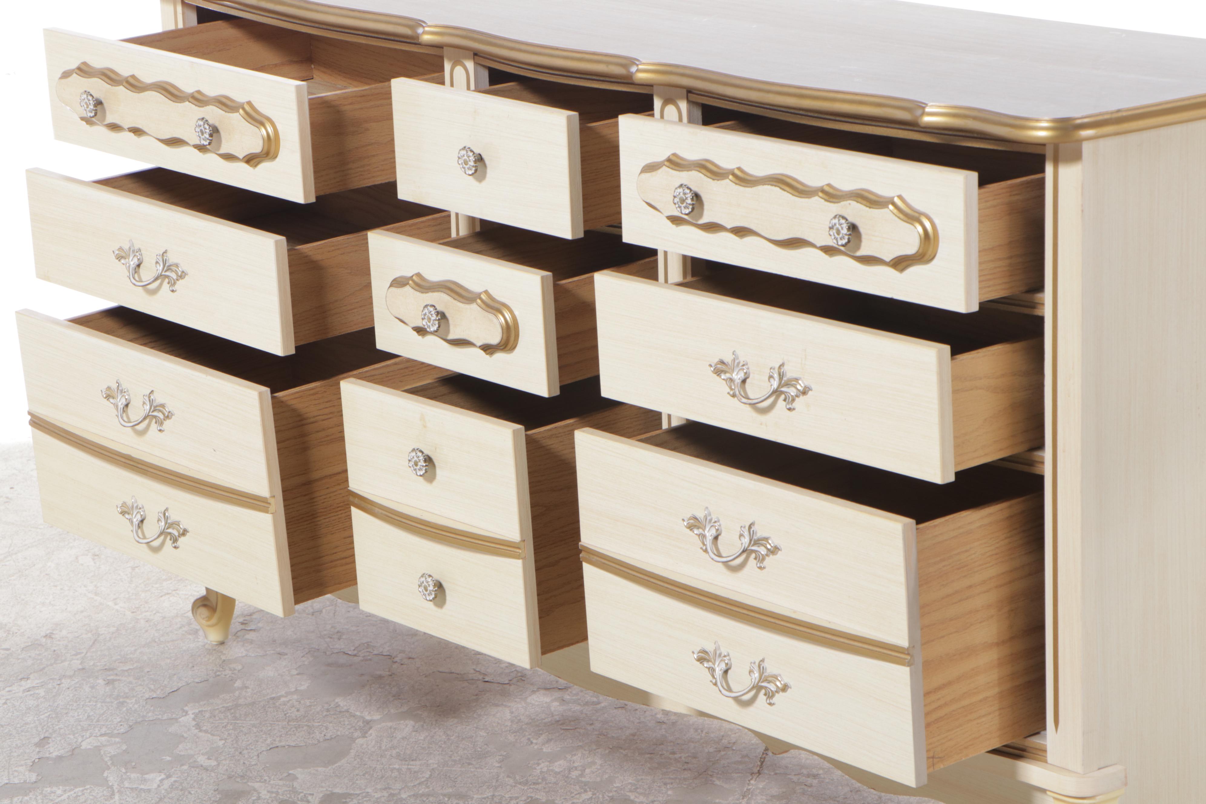 French Provincial Style Chest with Laminate Top