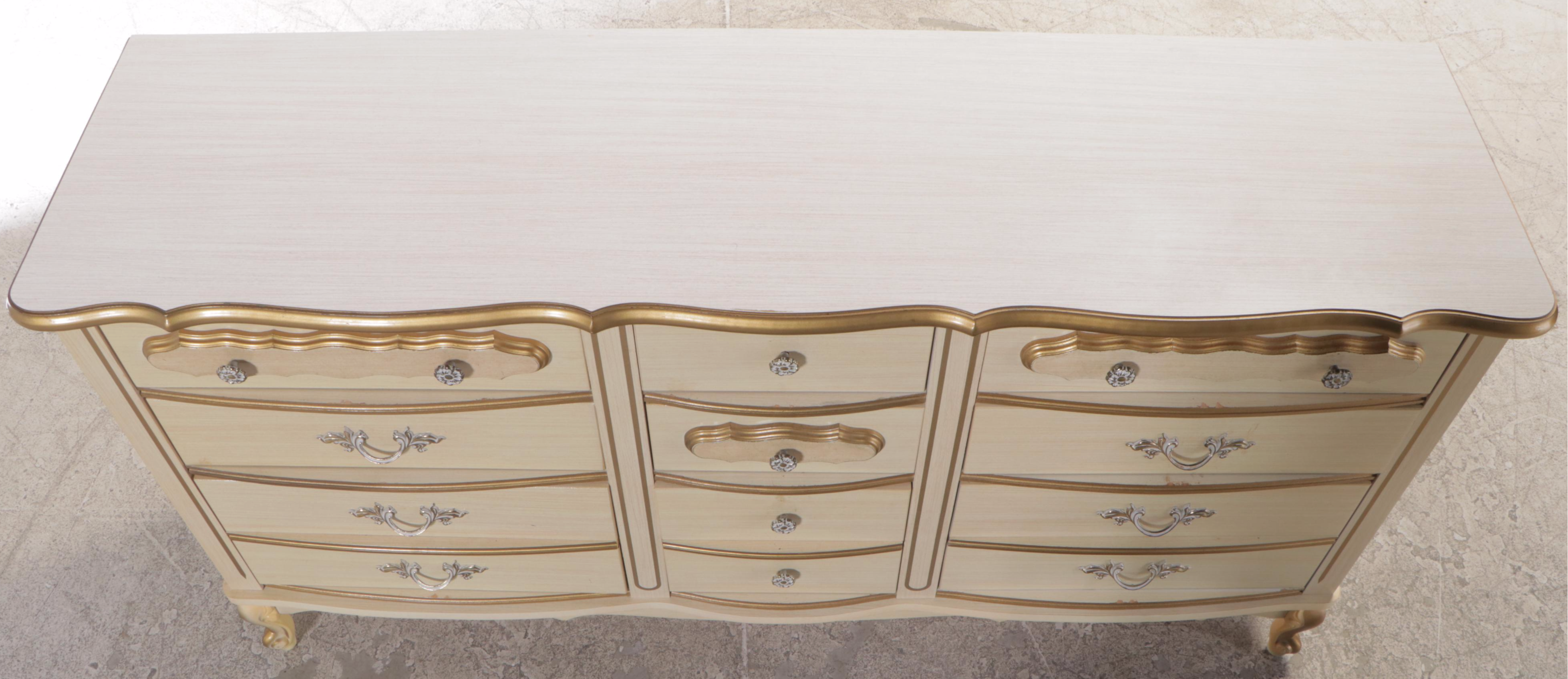 French Provincial Style Chest with Laminate Top