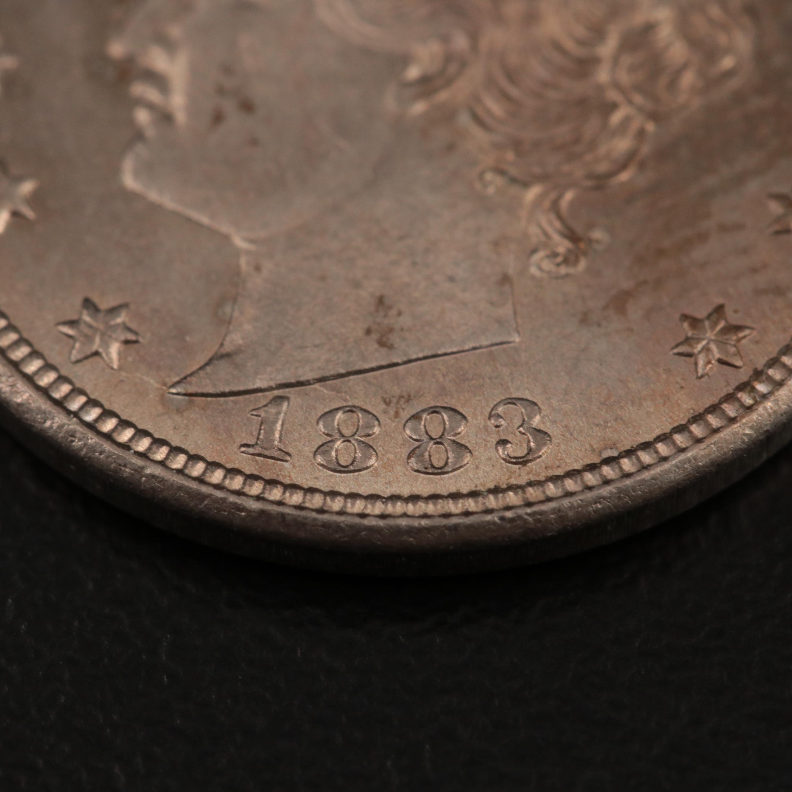 Uncirculated 1883 "No Cents" Liberty Nickel