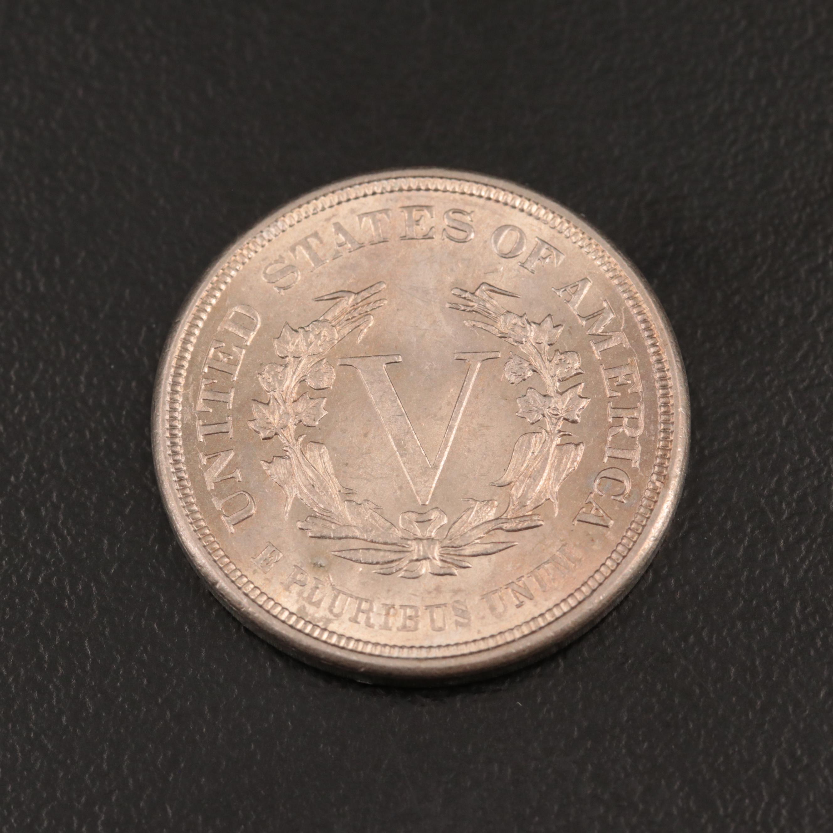 Uncirculated 1883 "No Cents" Liberty Nickel