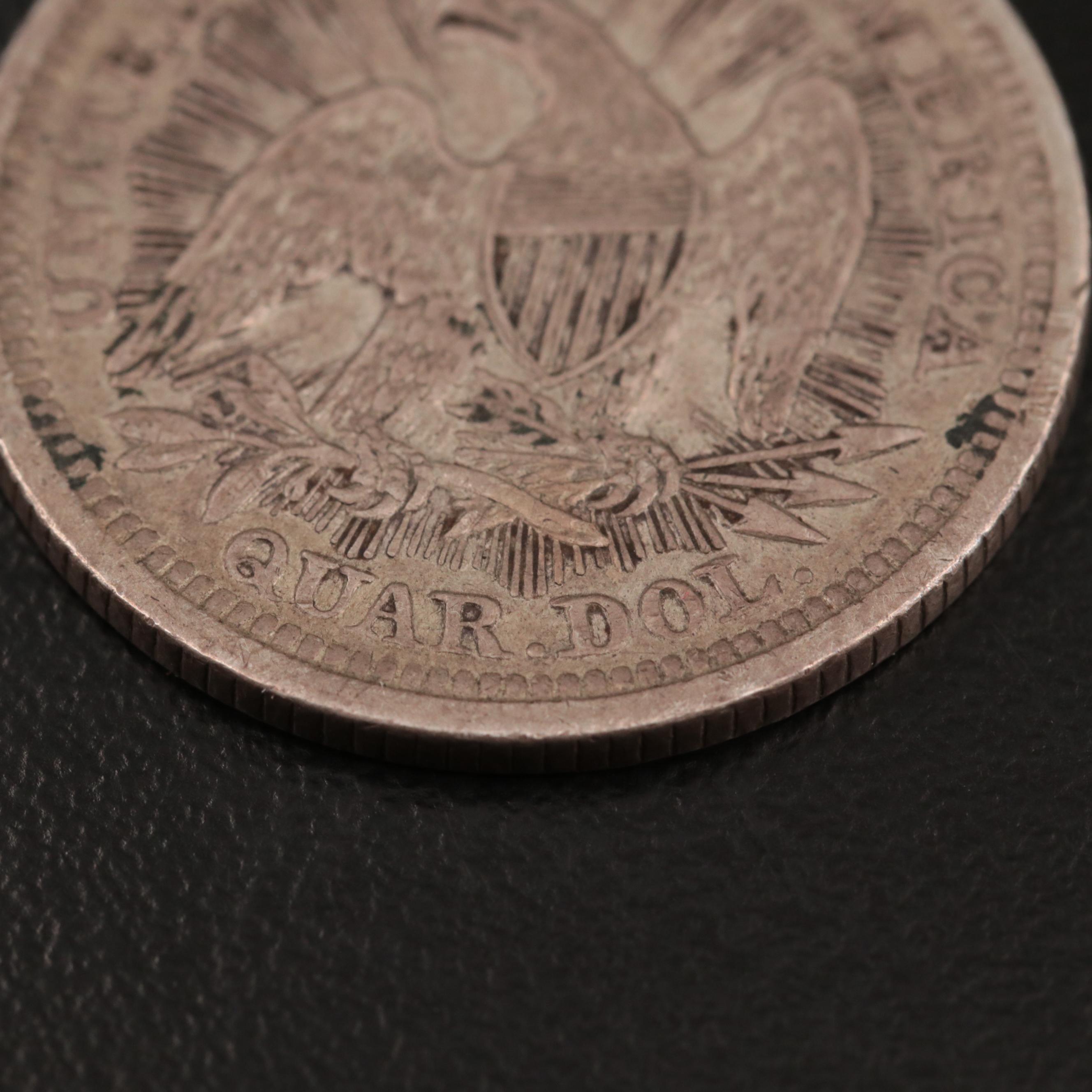 1853 "With Arrows and Rays" Seated Liberty Silver Quarter