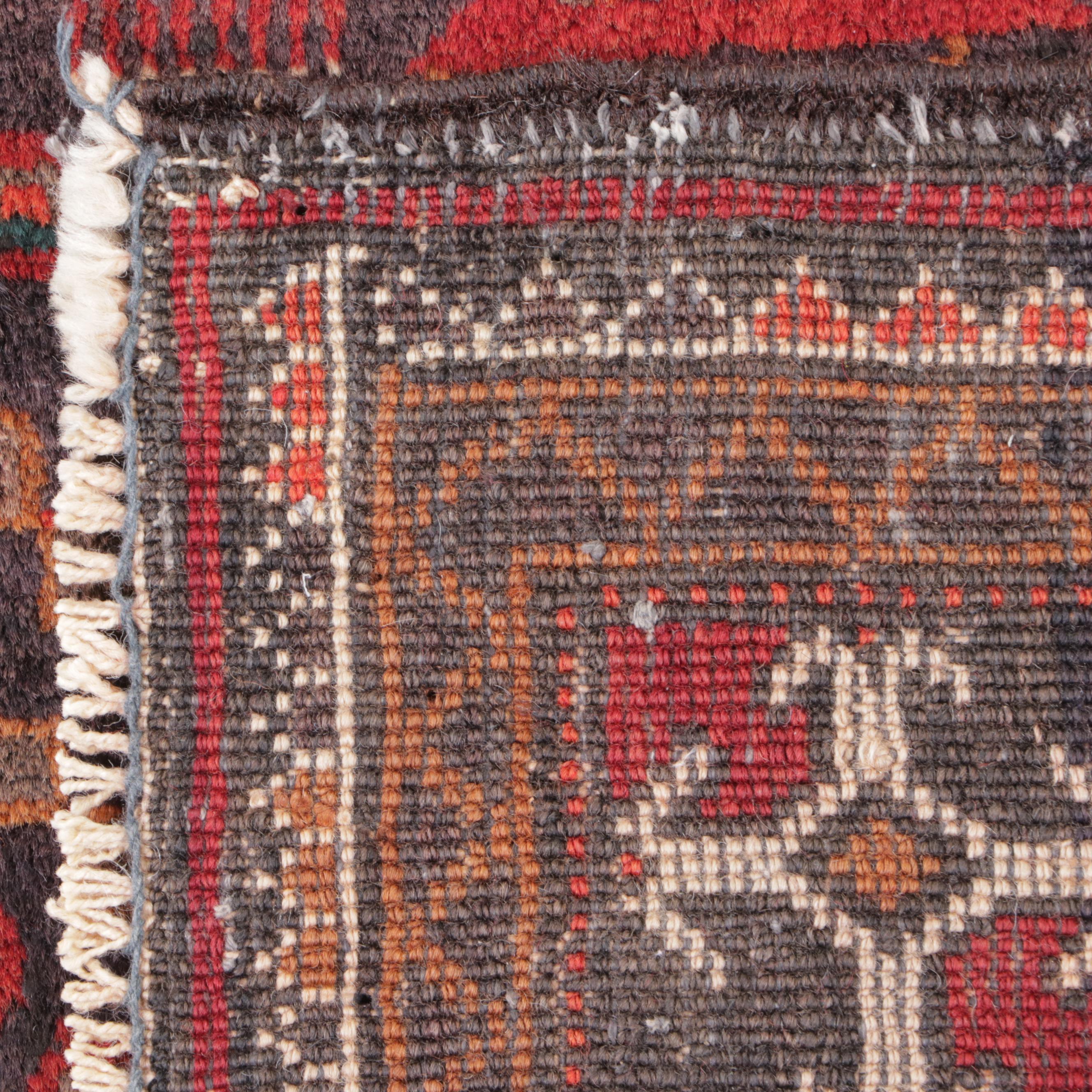 4'2 x 9'1 Hand-Knotted Northwest Persian Area Rug