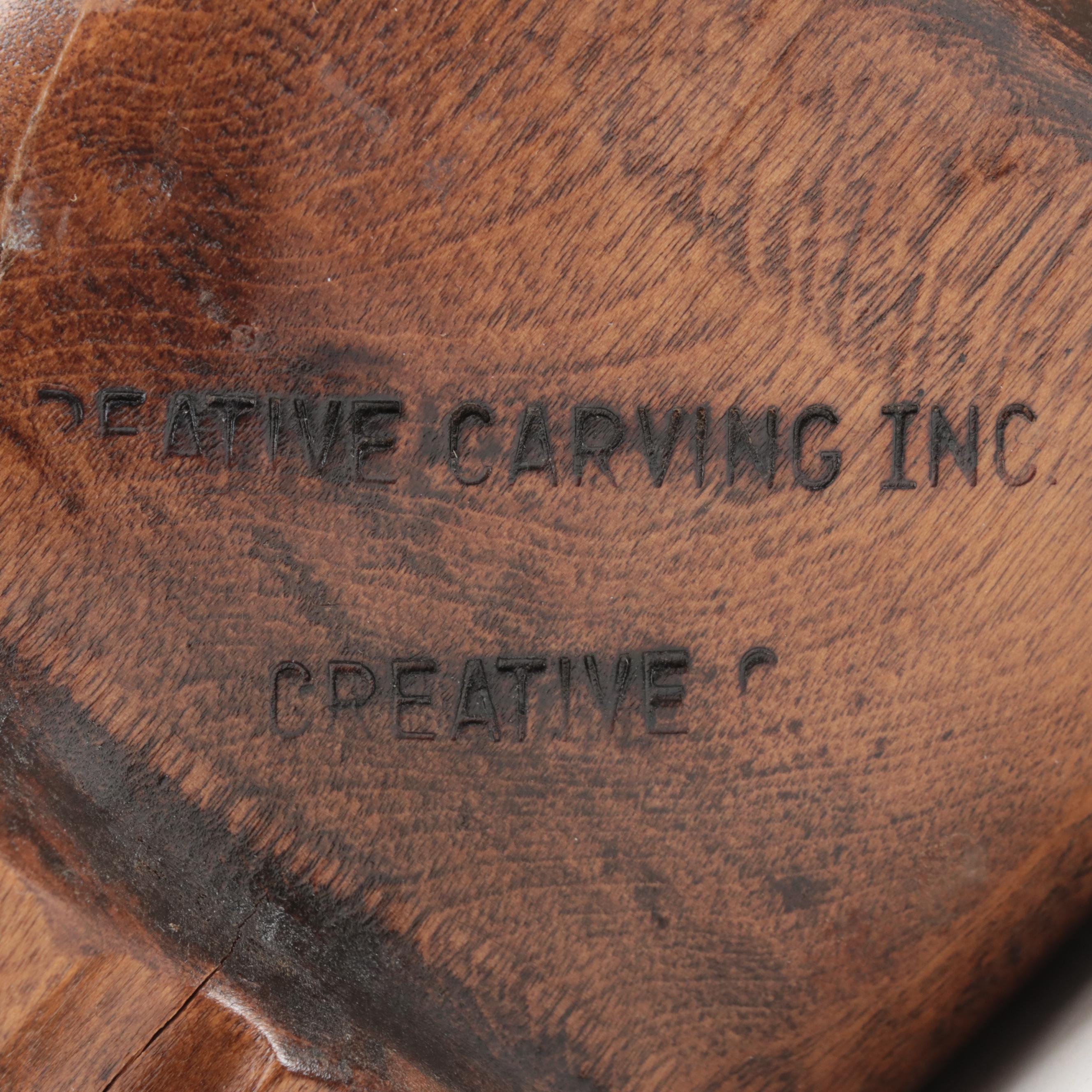 Carved Wooden Figurine, Mid to Late 20th Century