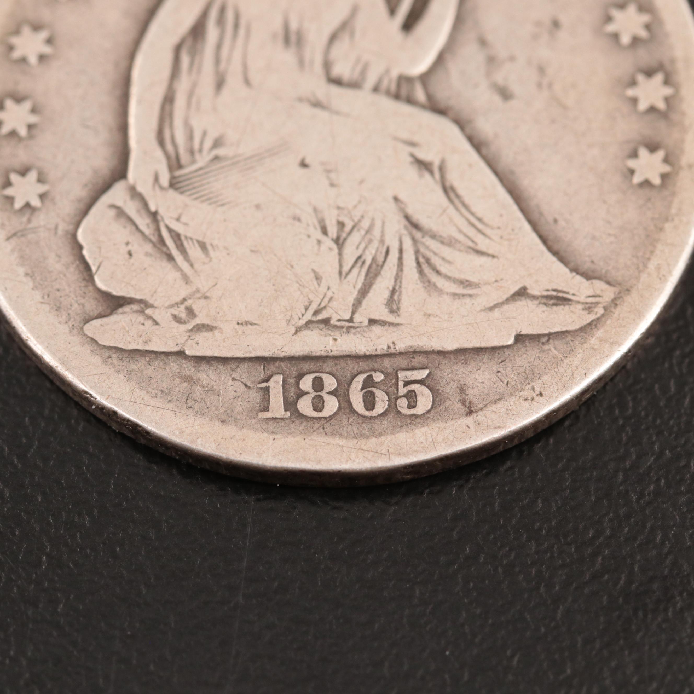 1865-S Seated Liberty Half Dollar