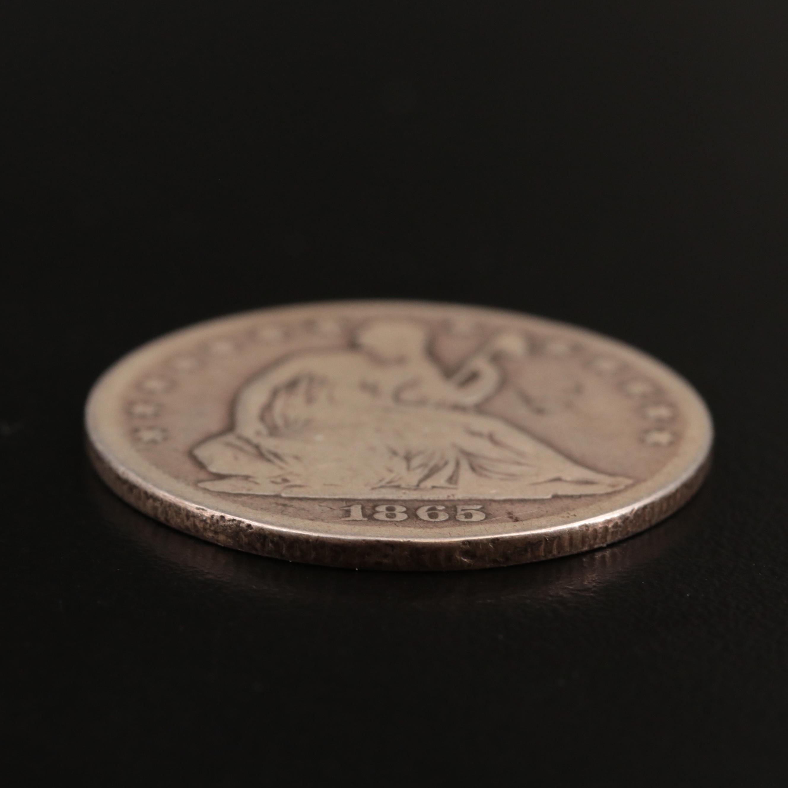 1865-S Seated Liberty Half Dollar