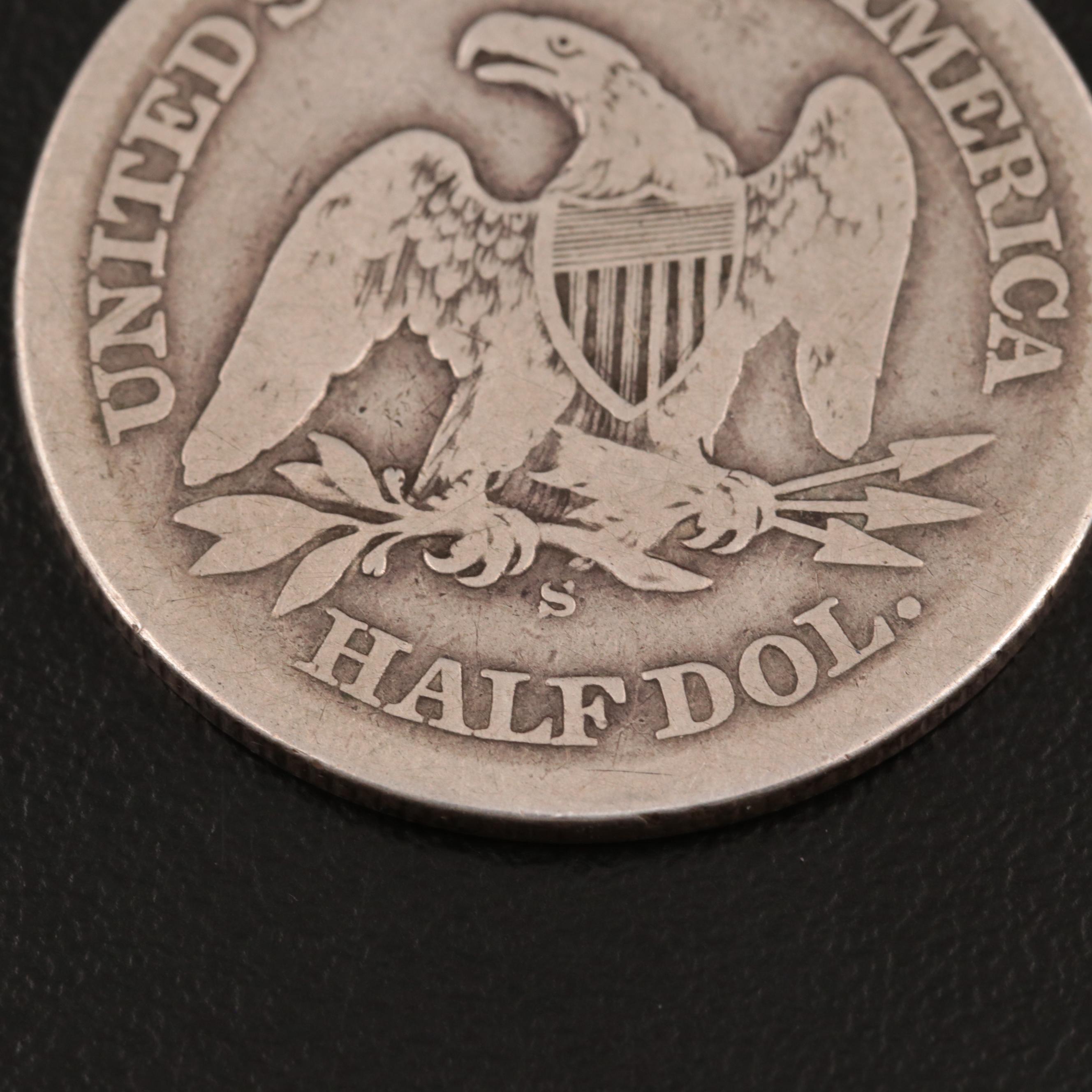 1865-S Seated Liberty Half Dollar