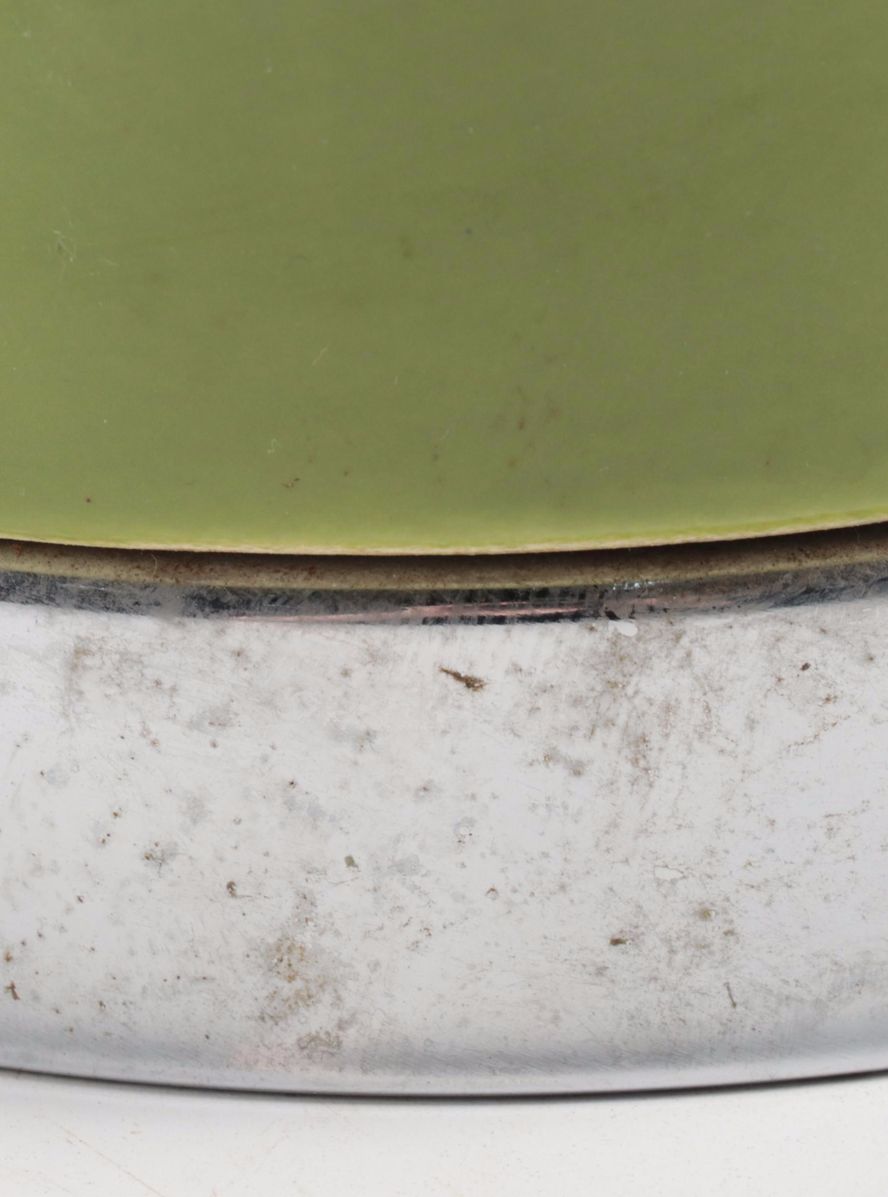 MCM Chrome and Ceramic Stacked Table Lamp, Mid-20th Century