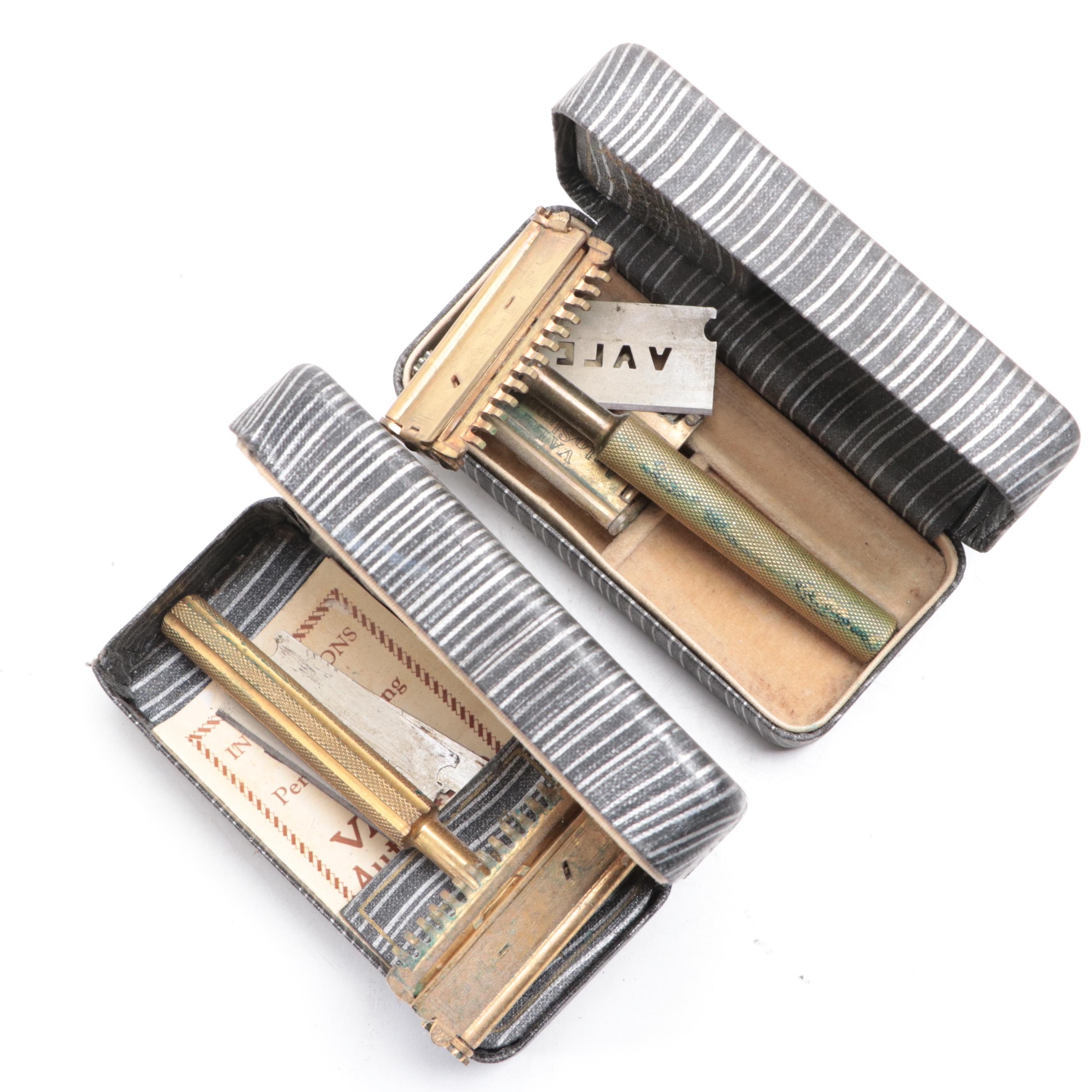 Bert's Bees Ceramic Shaving Mugs with Brushes and Razors