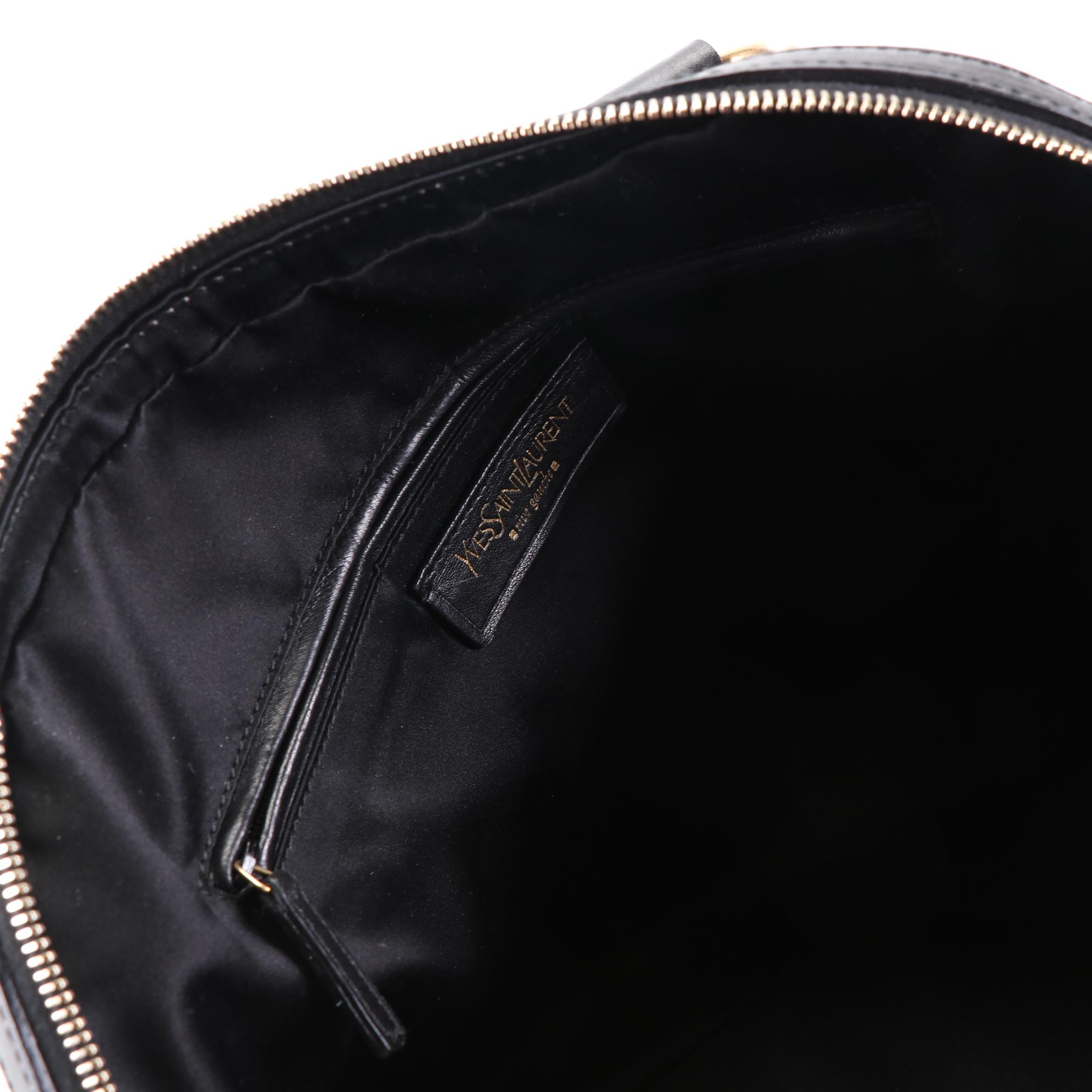 Yves Saint Laurent YSL Sac Muse Handbag in Black Leather