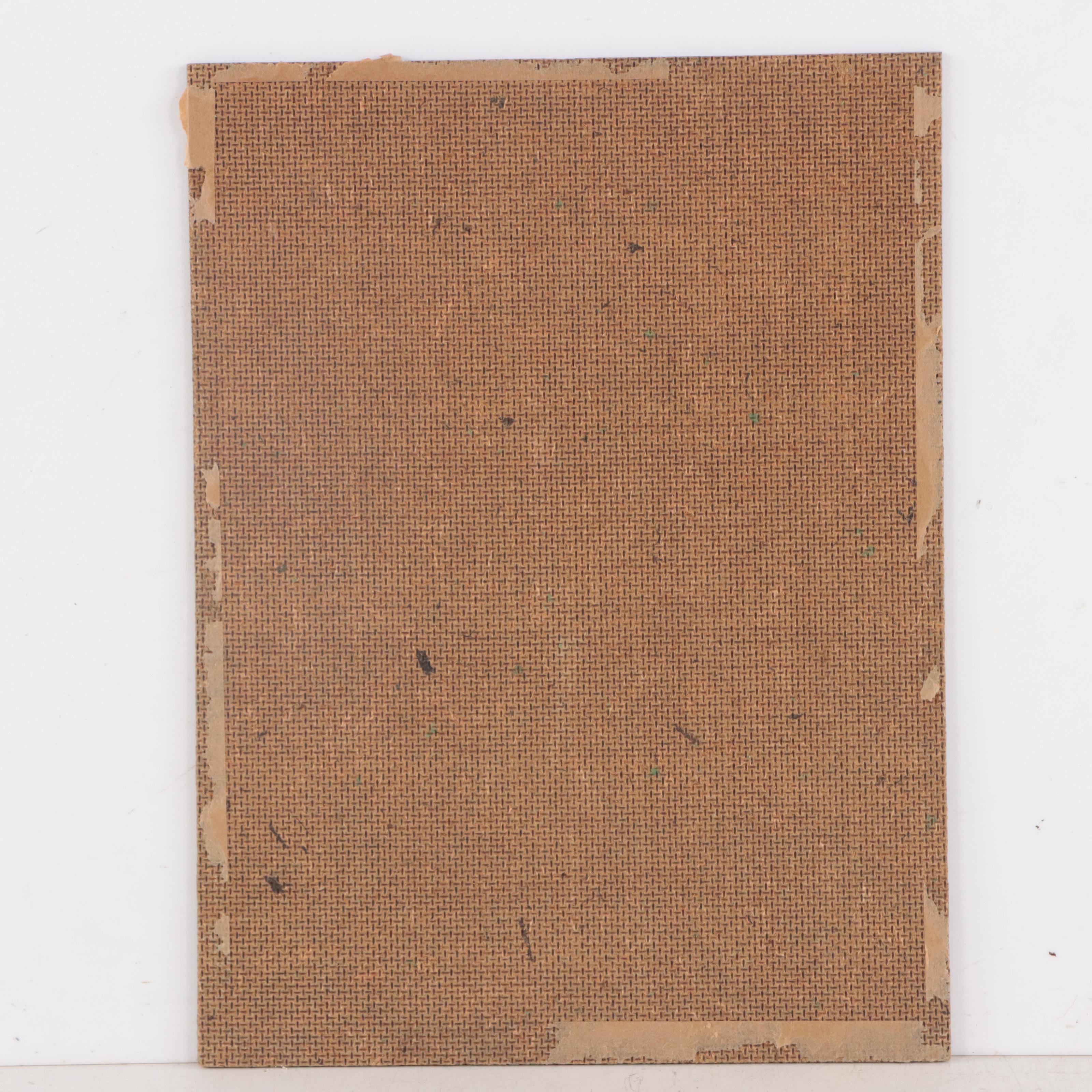 J. C. Humann Oil Portrait of German Man Smoking Pipe