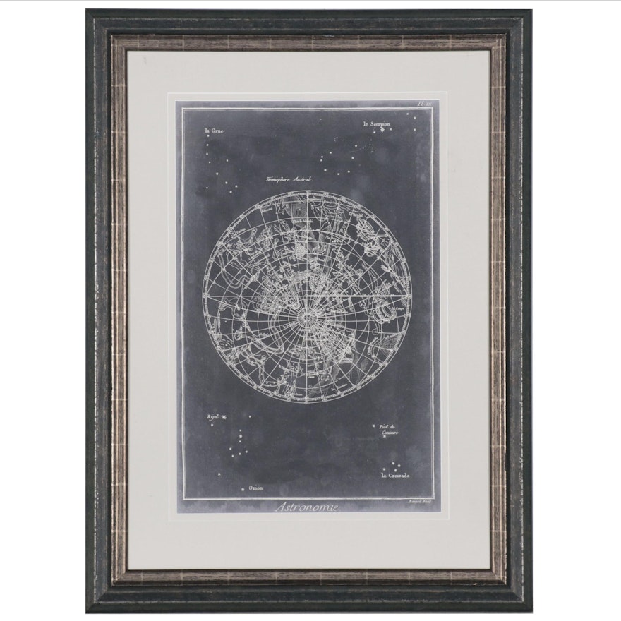 Giclée of Celestial Chart "Astronomie"