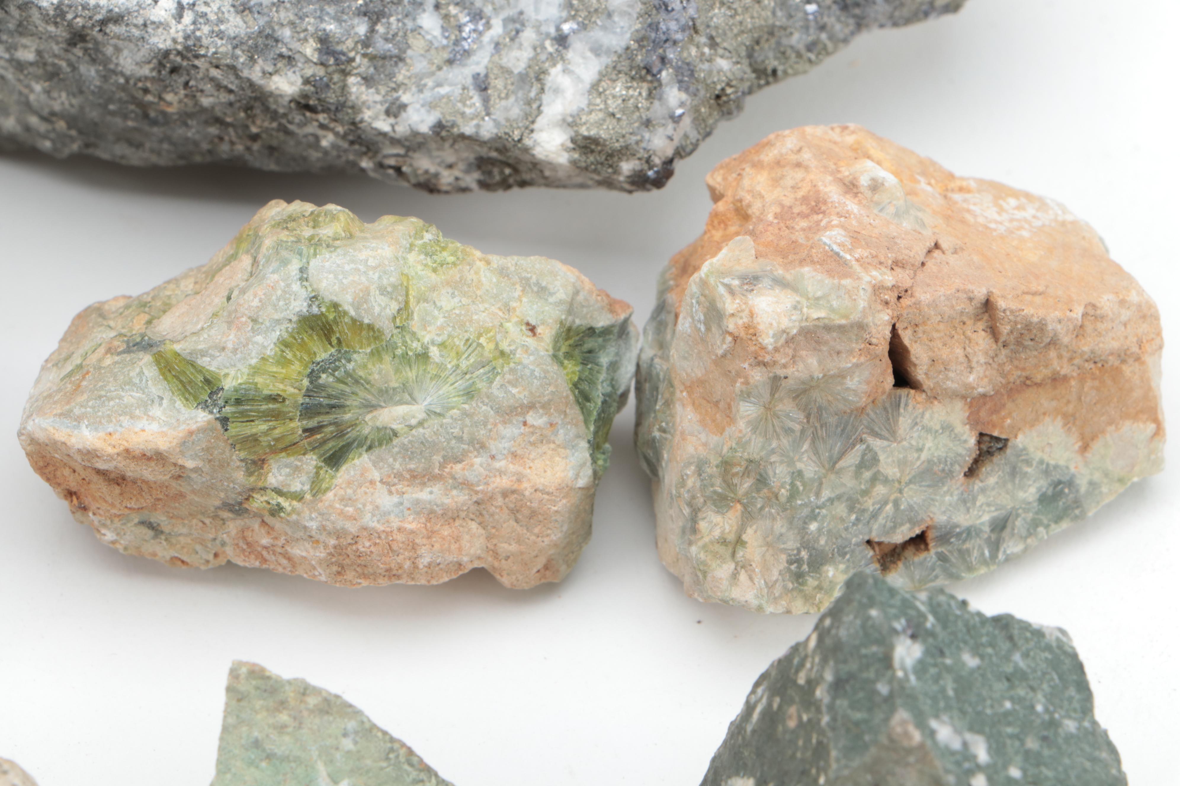 Variscite, Chalcopyrite, Chrysocolla and Other Mineral Specimens
