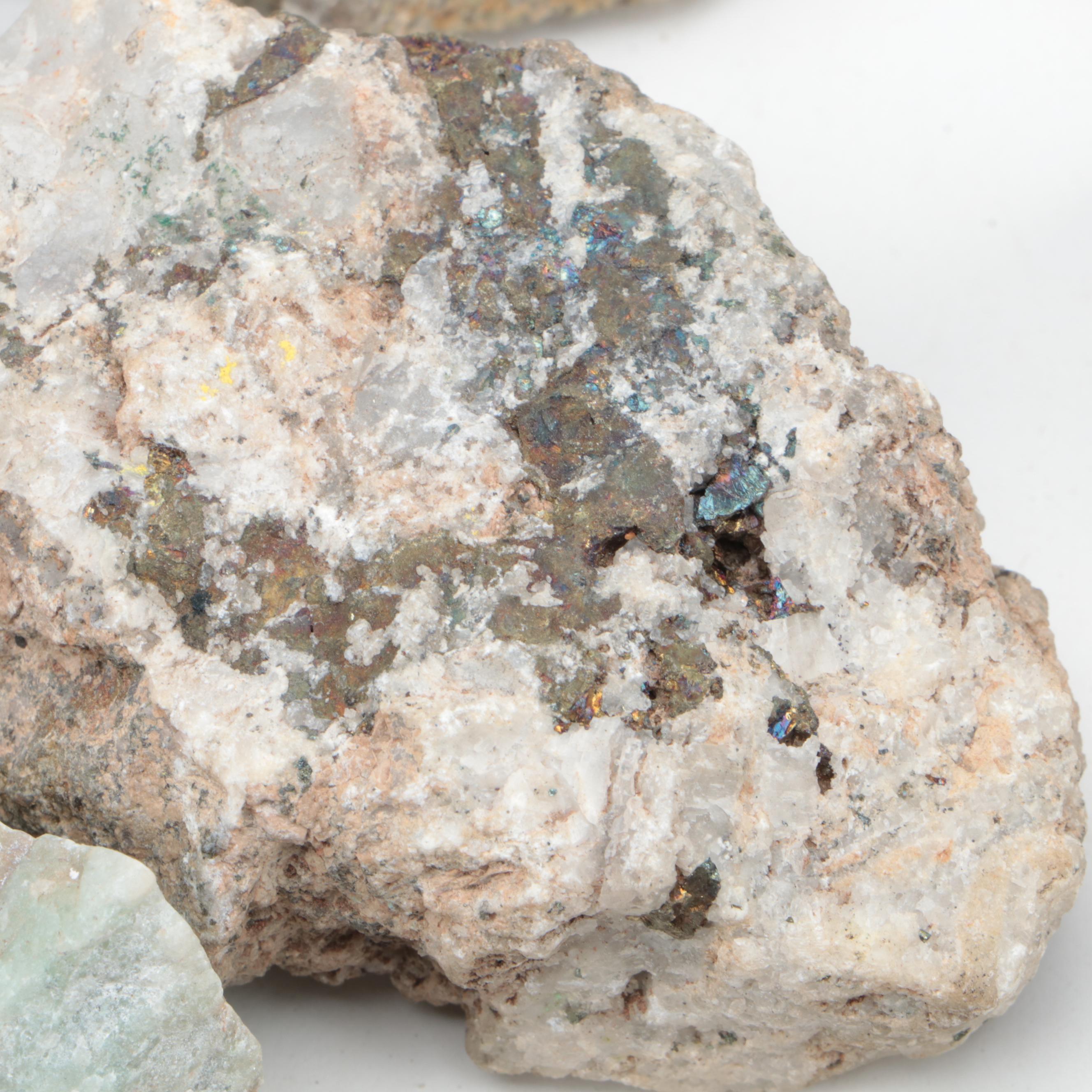 Variscite, Chalcopyrite, Chrysocolla and Other Mineral Specimens