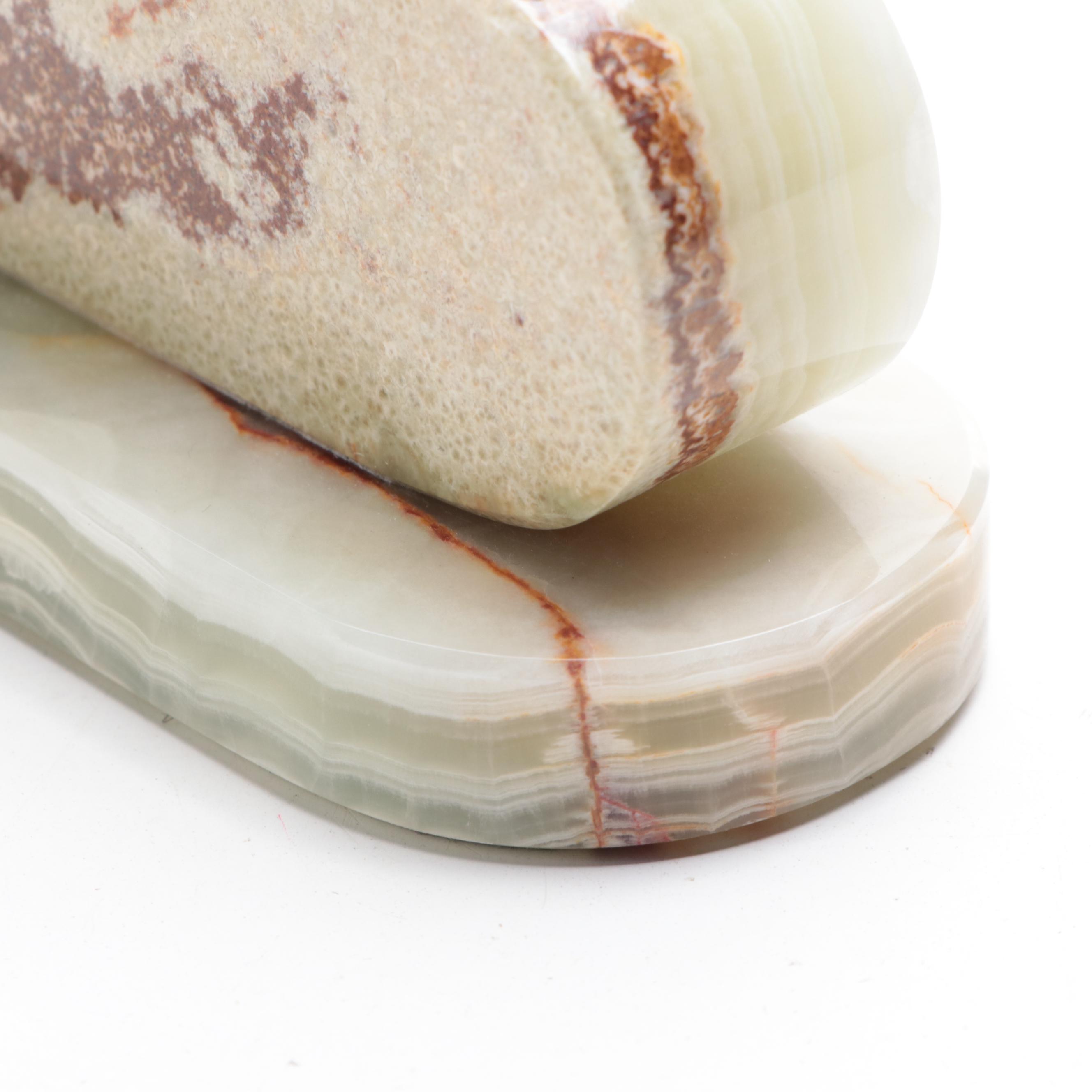 Josef Lorenzl Art Deco Bronze Sculpture on Onyx Base