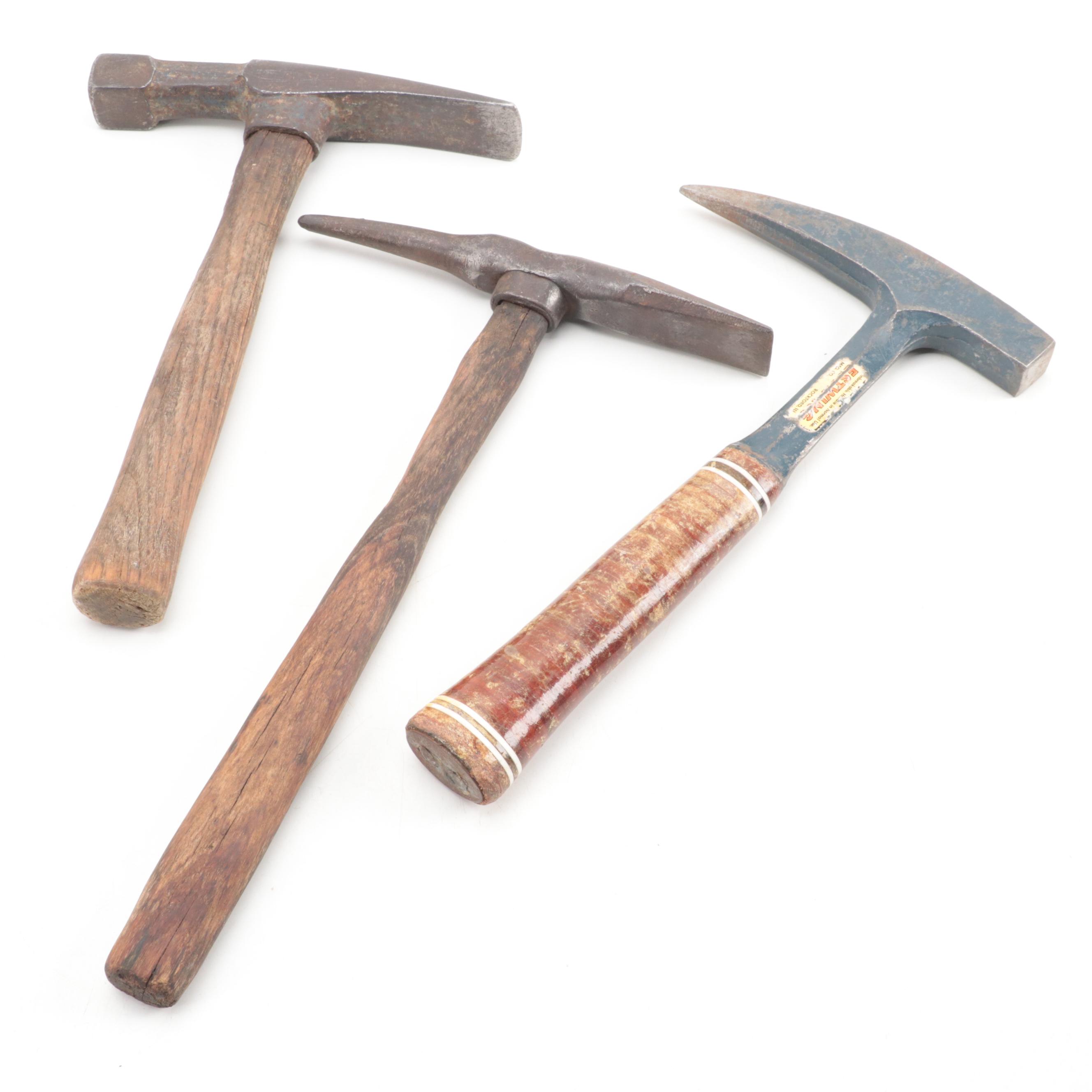 Estwing Pick with Vaughan and Other Masonry Hammers