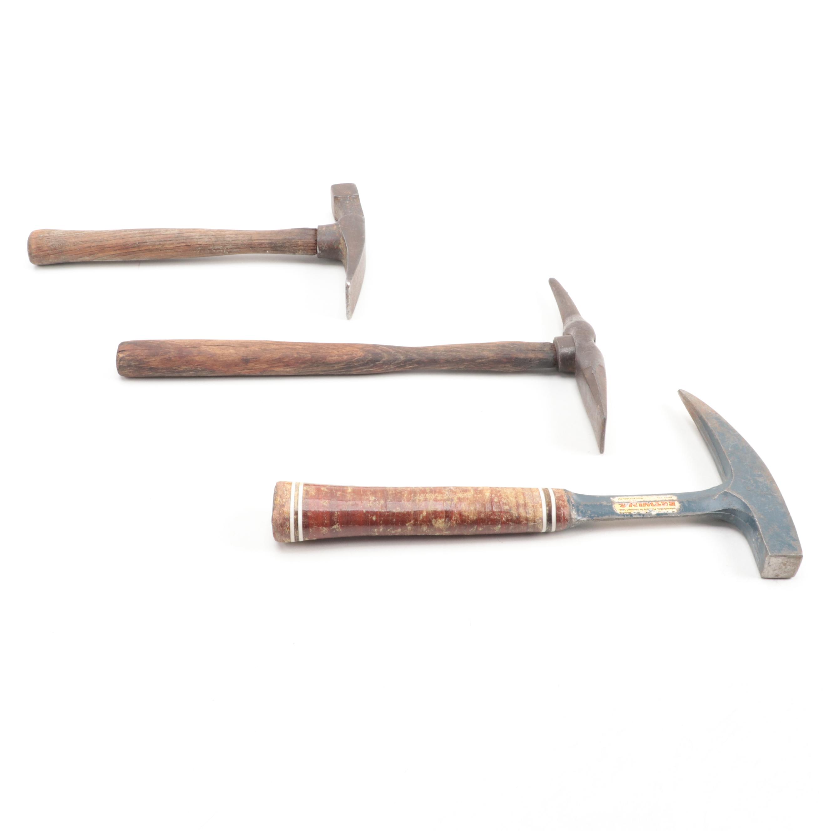 Estwing Pick with Vaughan and Other Masonry Hammers