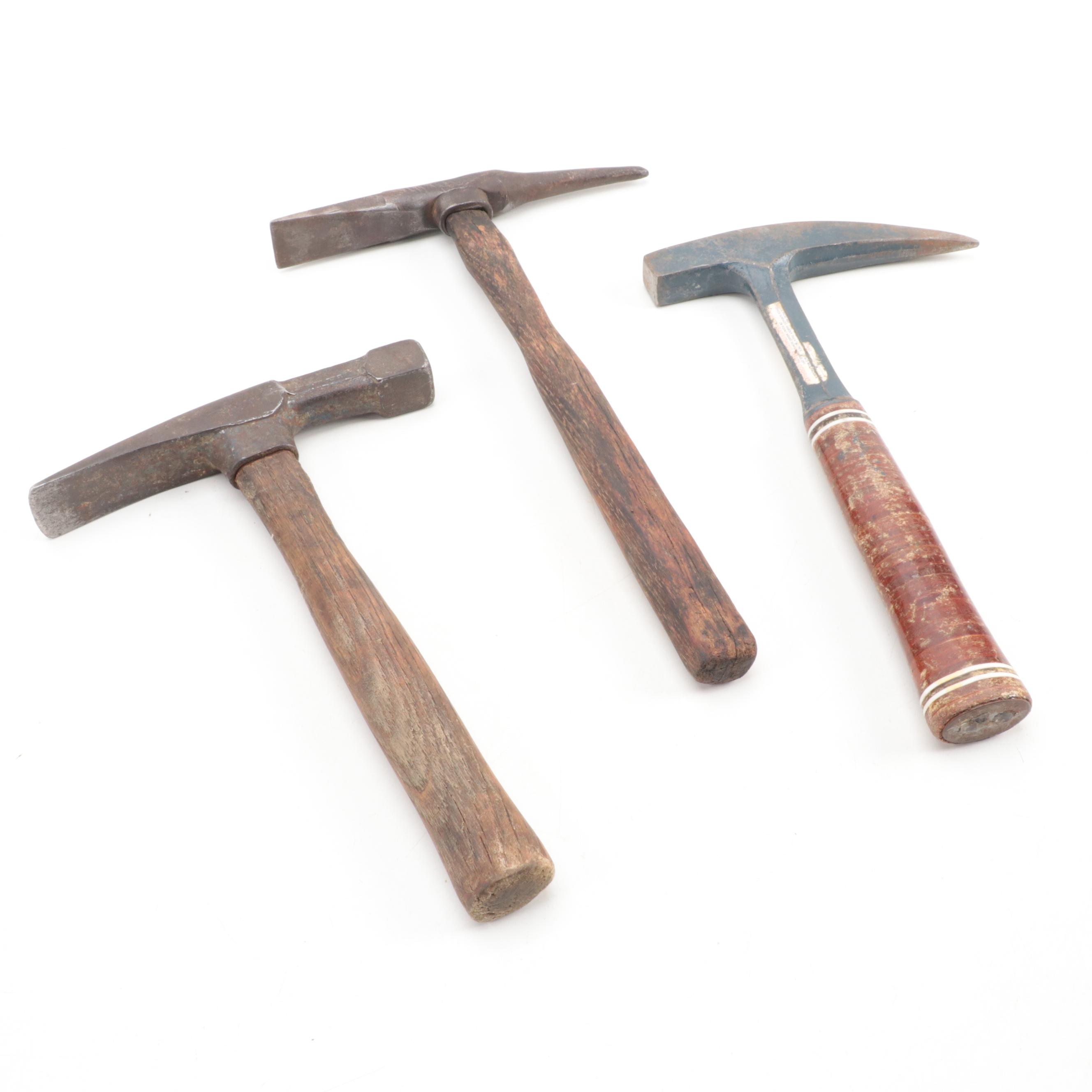 Estwing Pick with Vaughan and Other Masonry Hammers