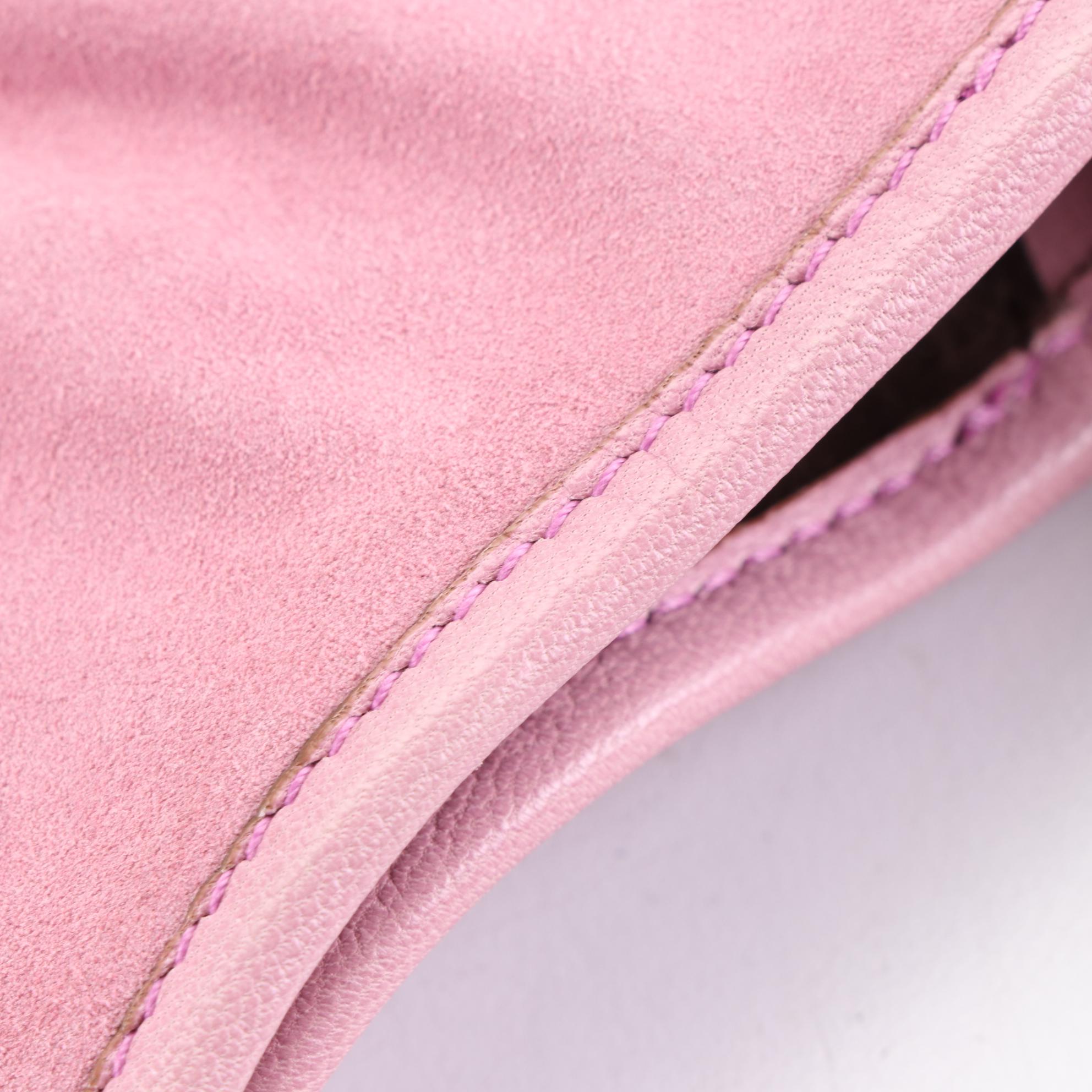 Yves Saint Laurent Mombasa Saint Tropez Handbag in Tiered Suede