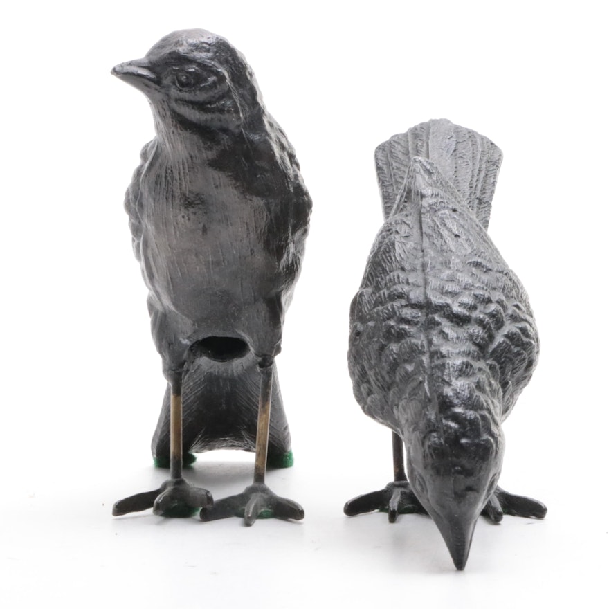 Cast Metal Bird Figurines