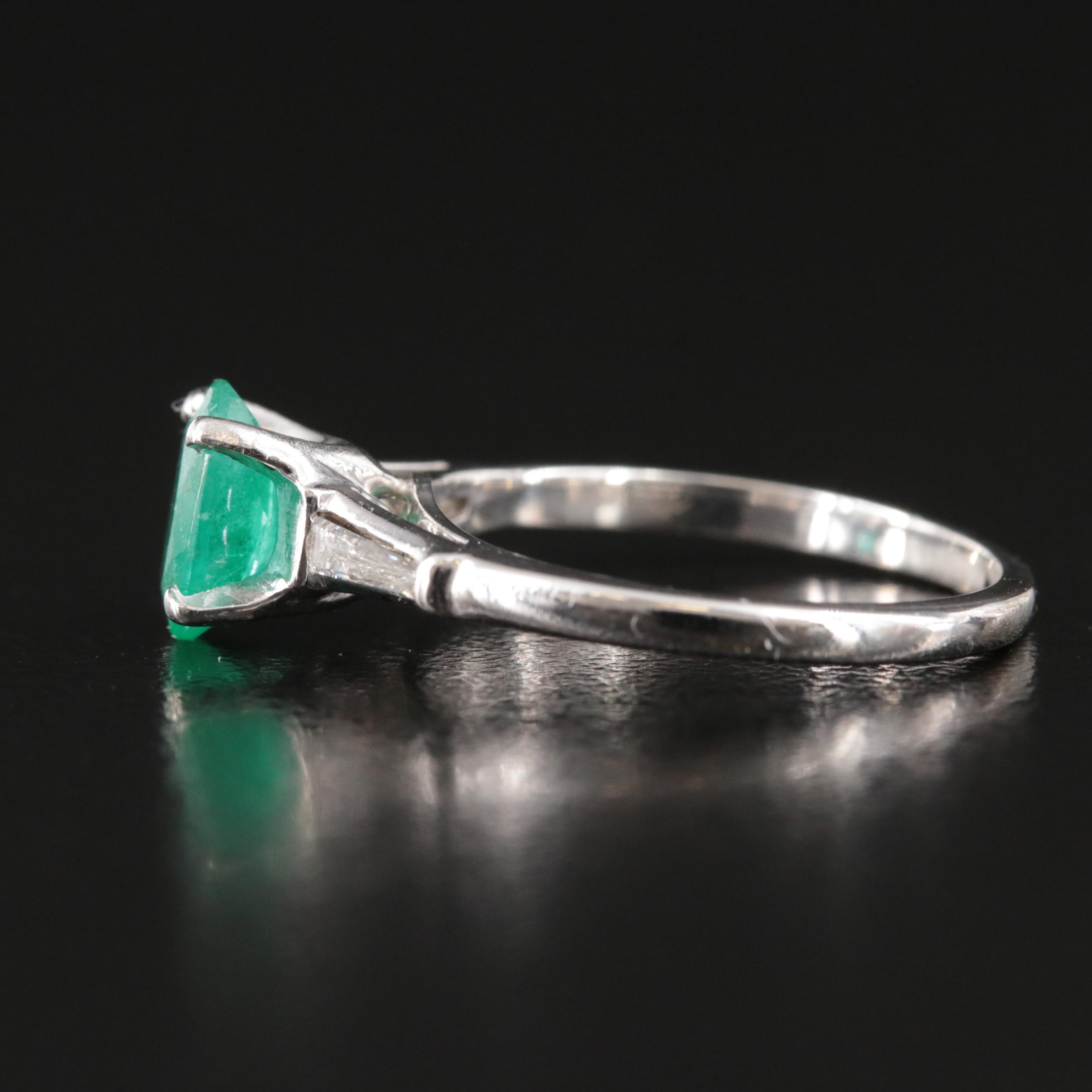 14K Emerald and Diamond Ring
