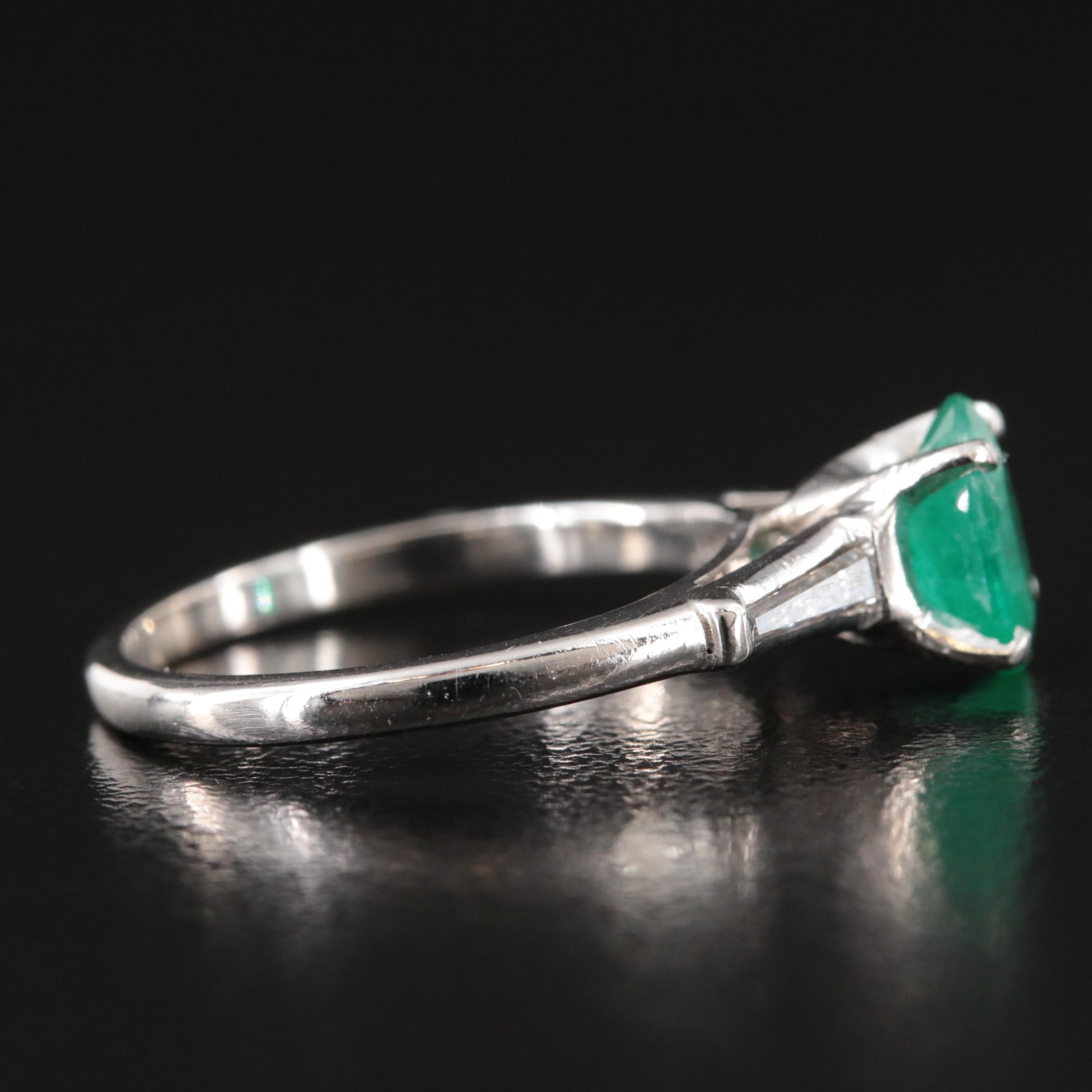 14K Emerald and Diamond Ring
