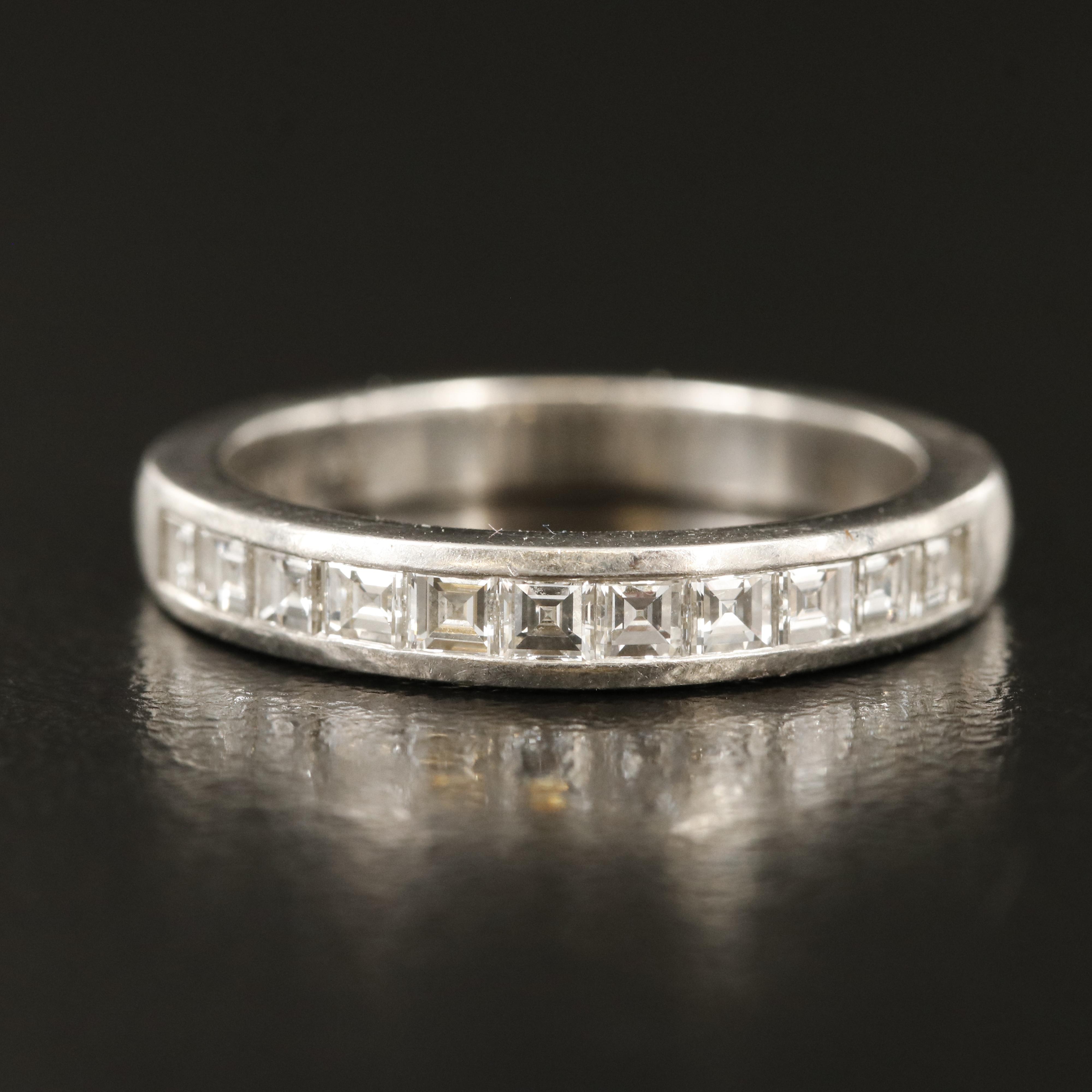 Tiffany & Co. Platinum 0.85 CTW Diamond Band