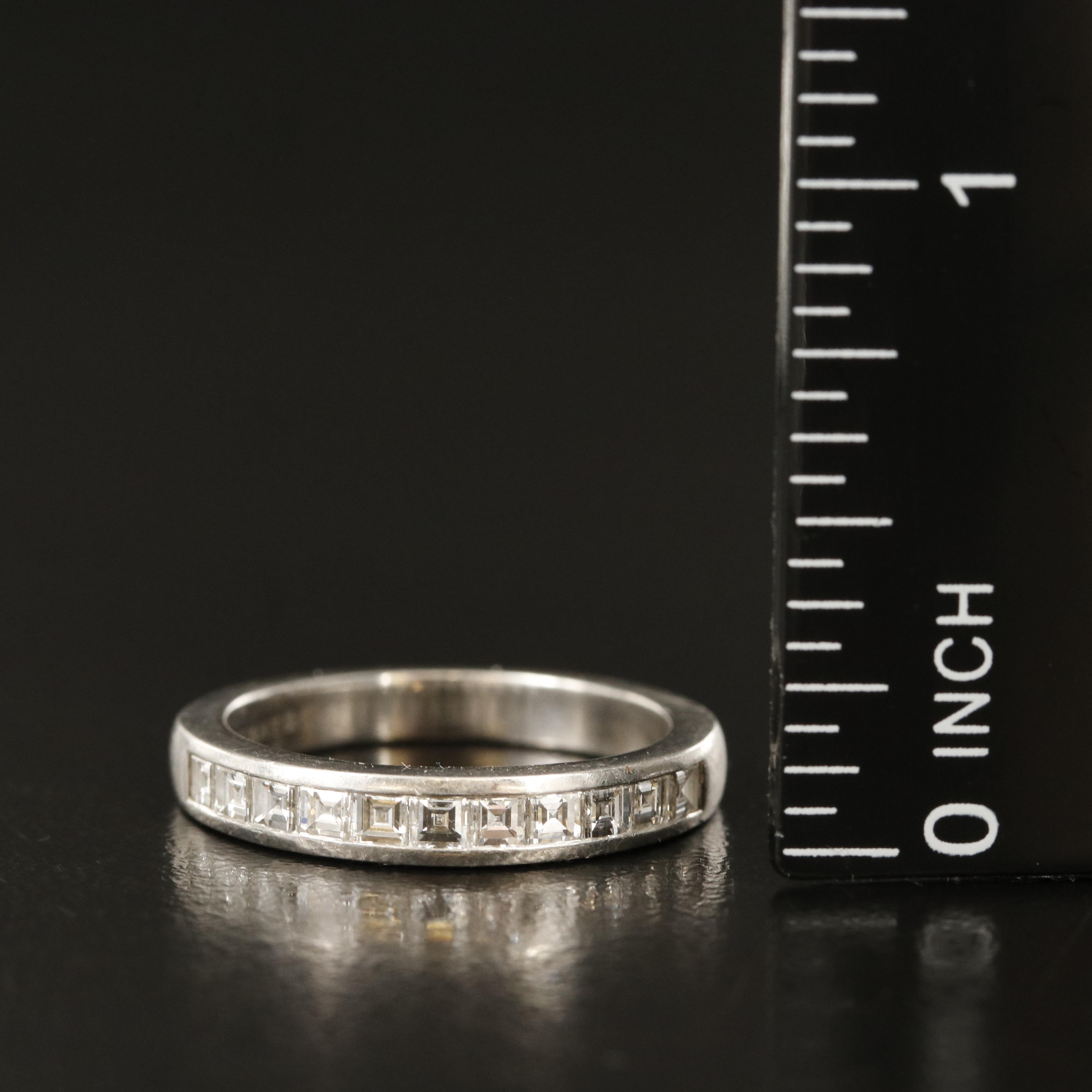 Tiffany & Co. Platinum 0.85 CTW Diamond Band