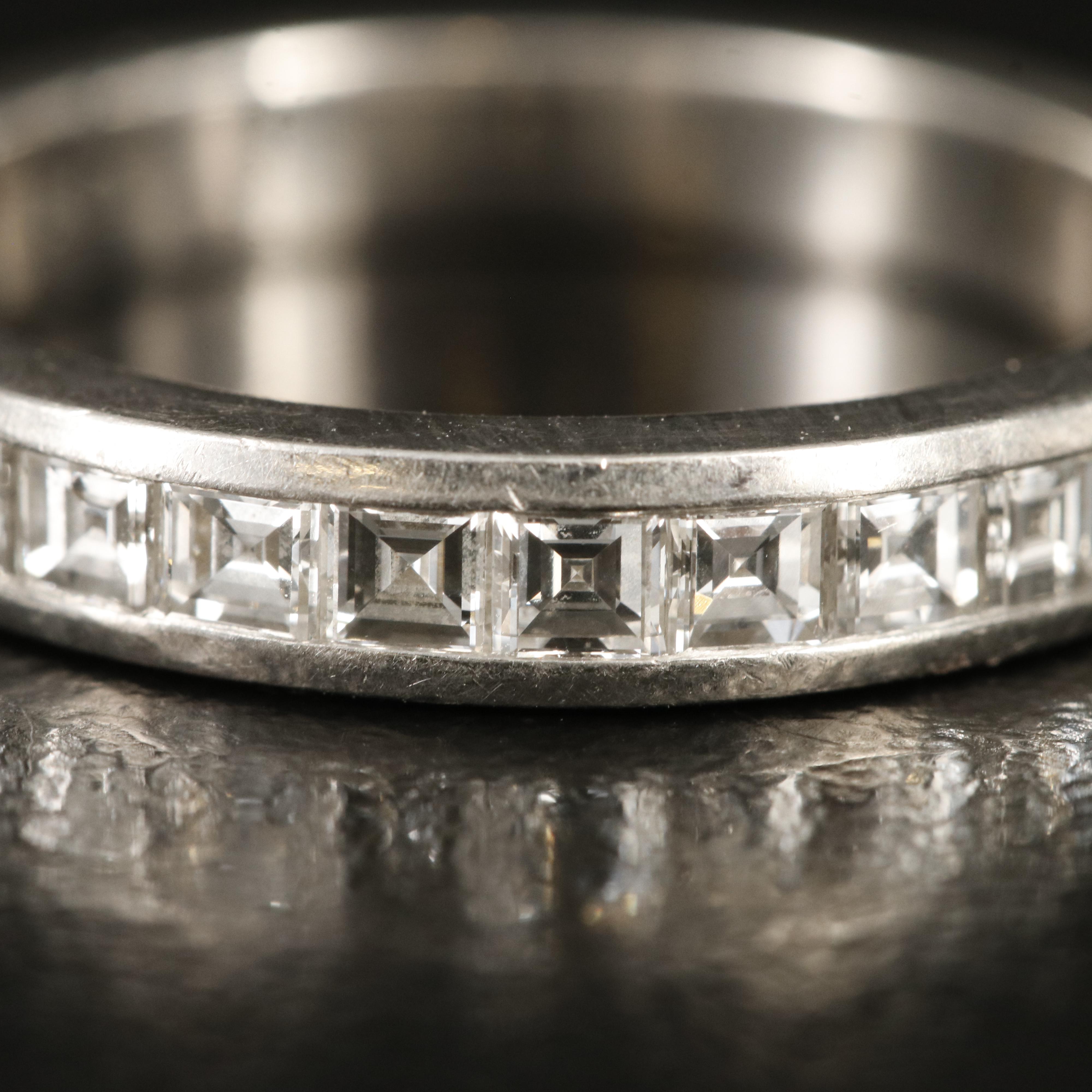 Tiffany & Co. Platinum 0.85 CTW Diamond Band