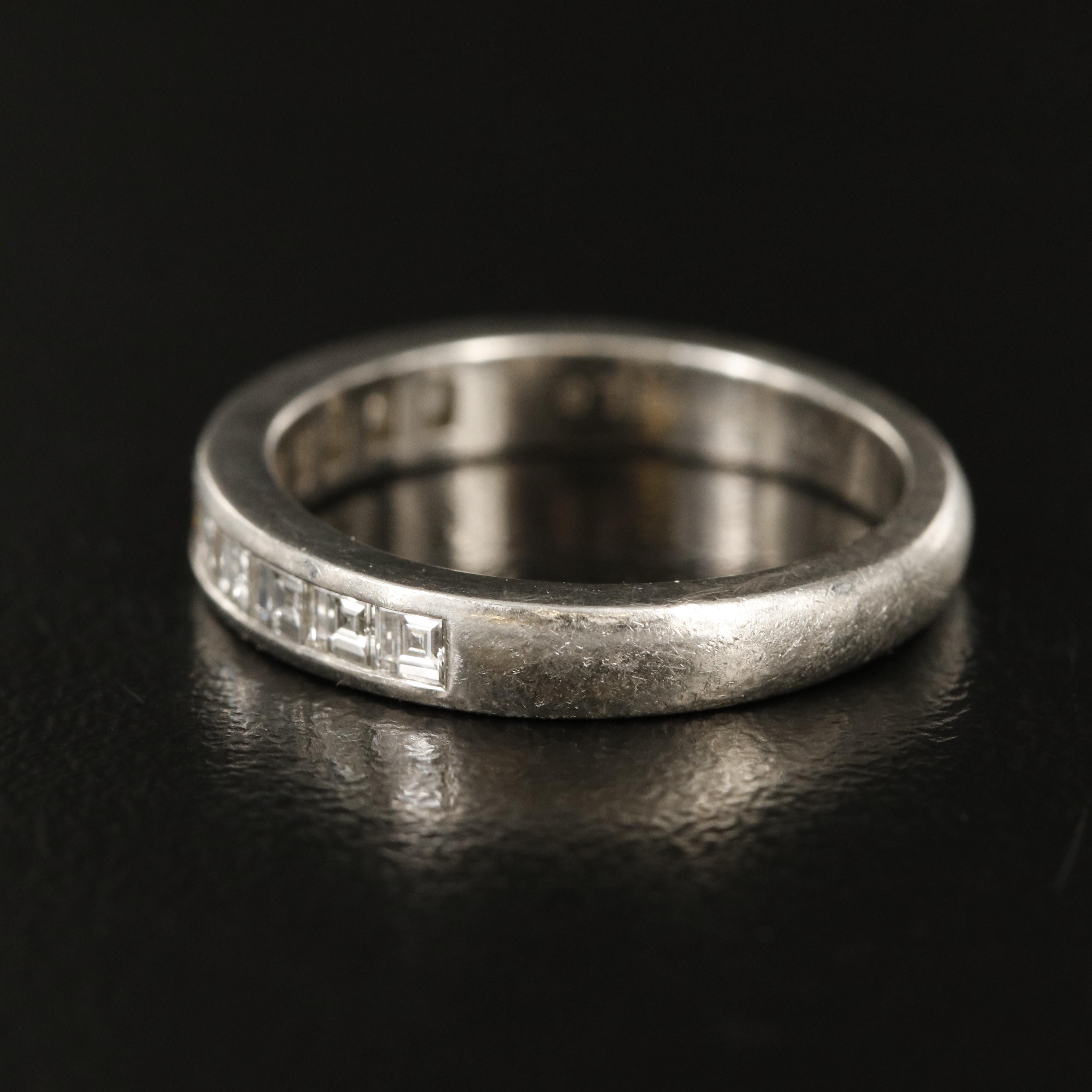 Tiffany & Co. Platinum 0.85 CTW Diamond Band