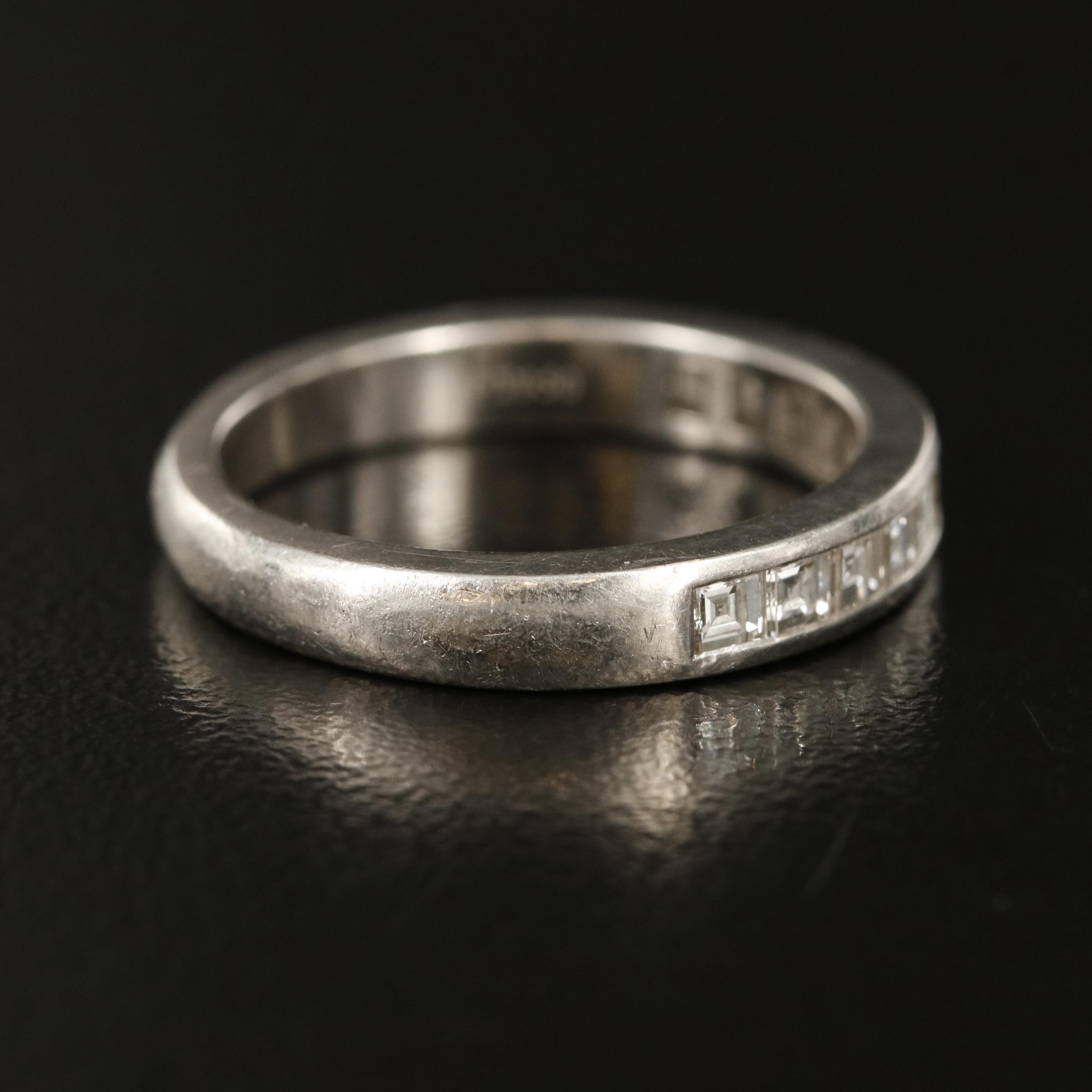 Tiffany & Co. Platinum 0.85 CTW Diamond Band