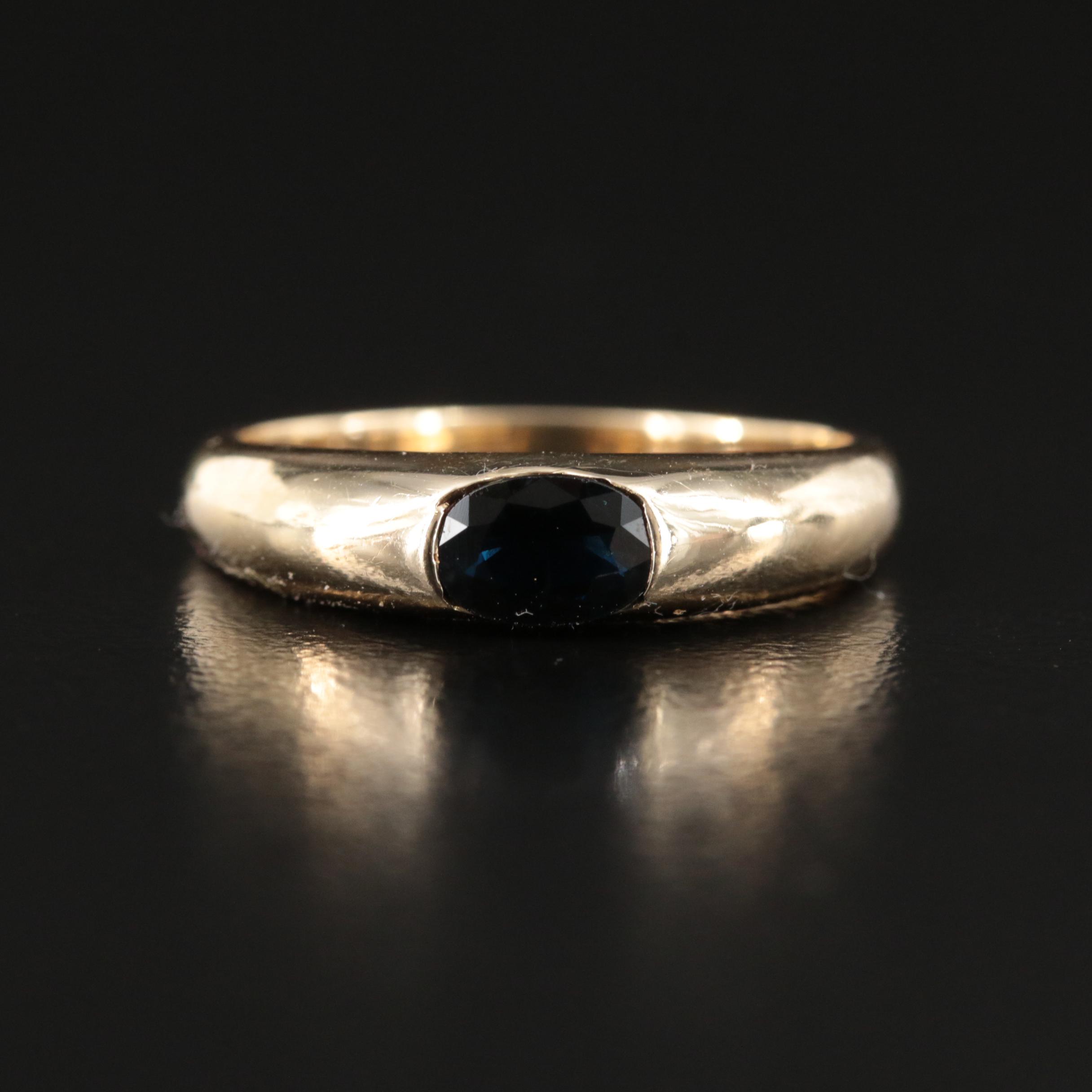 14K Sapphire Ring