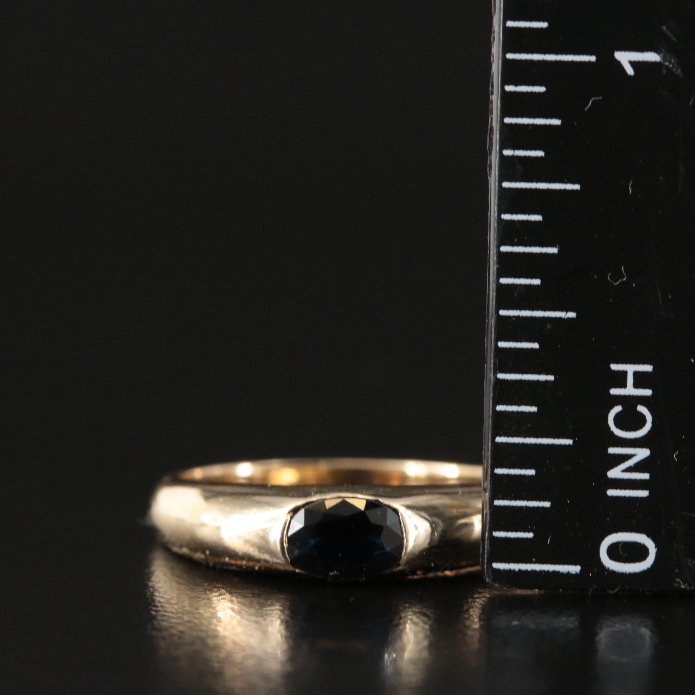 14K Sapphire Ring