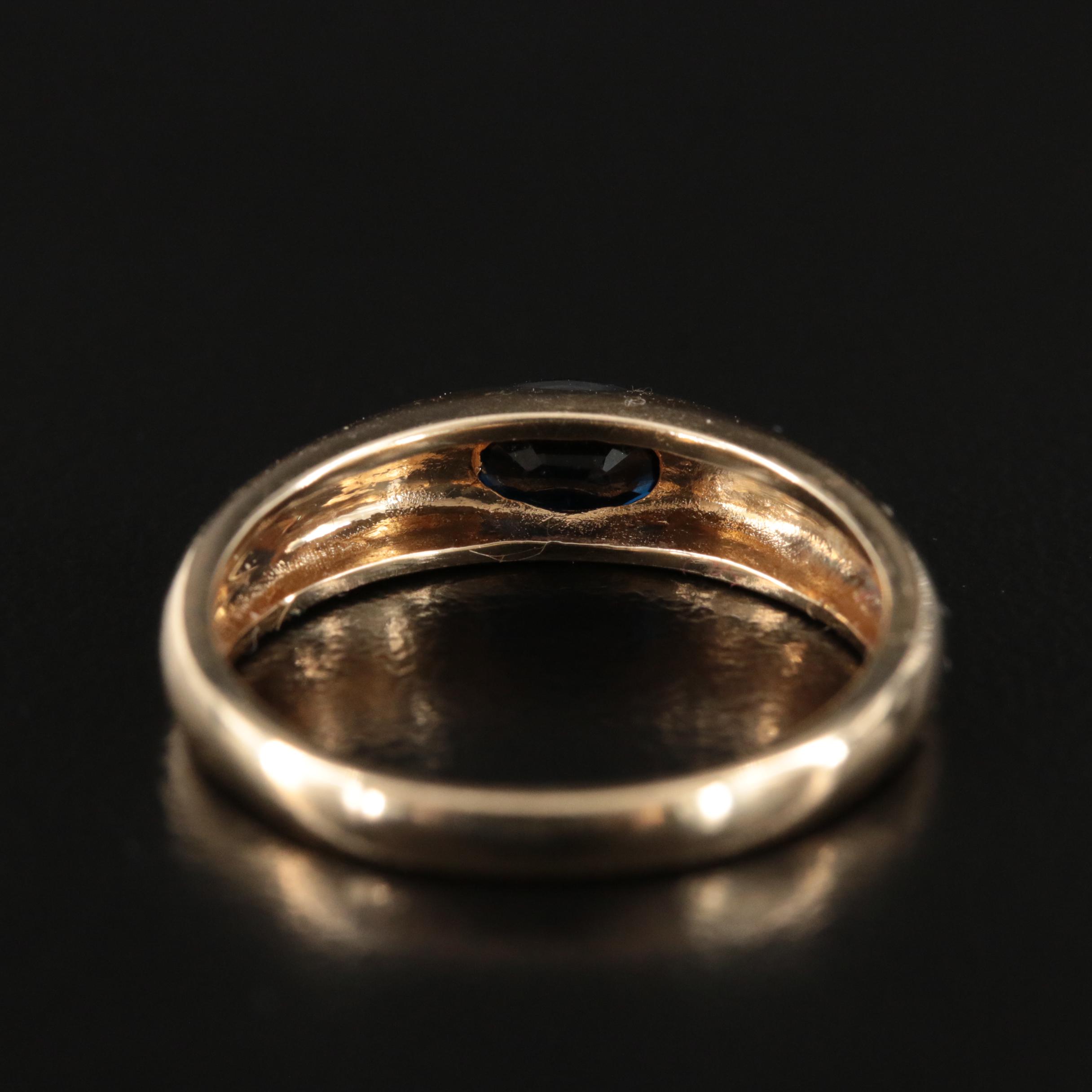 14K Sapphire Ring
