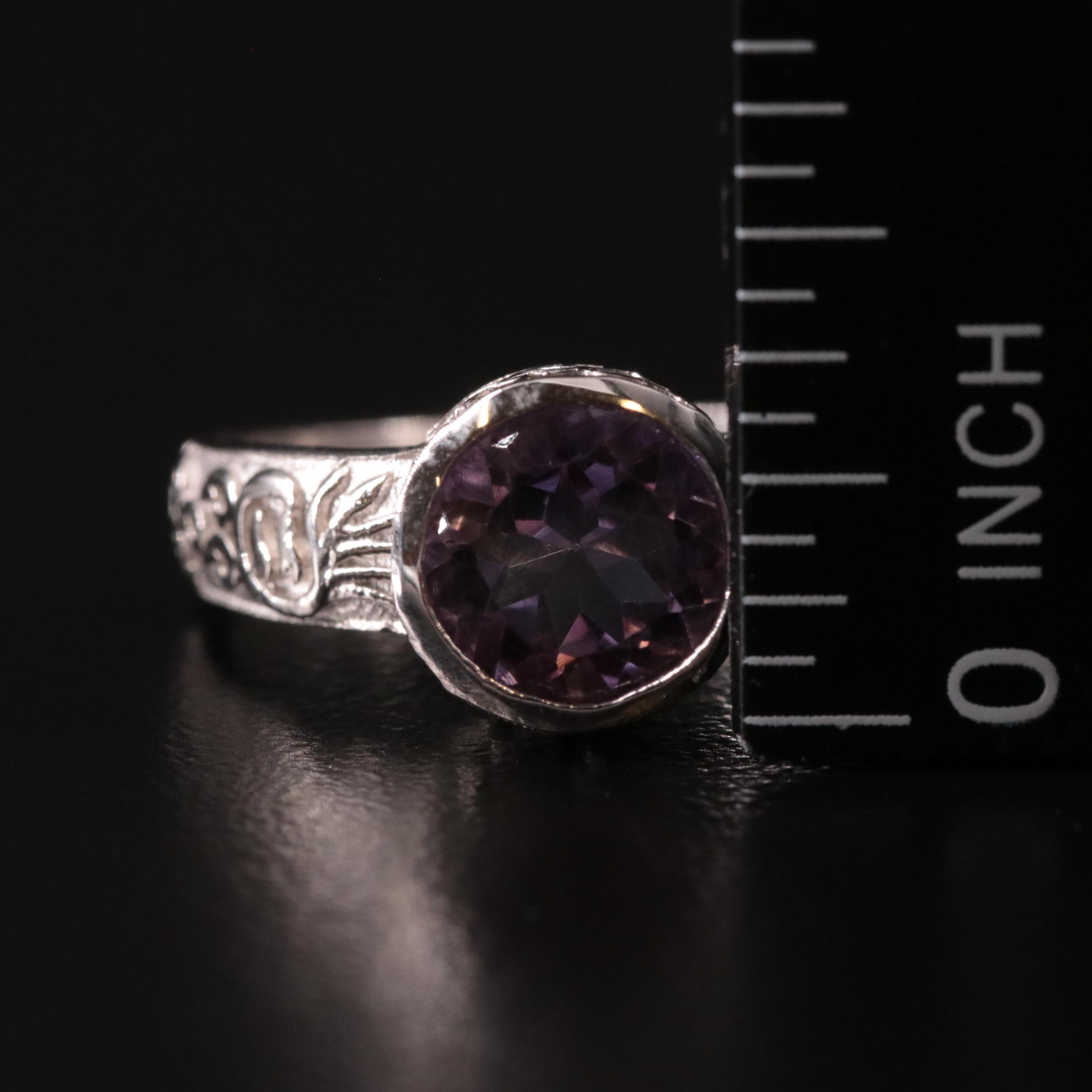 Sterling Amethyst Ring