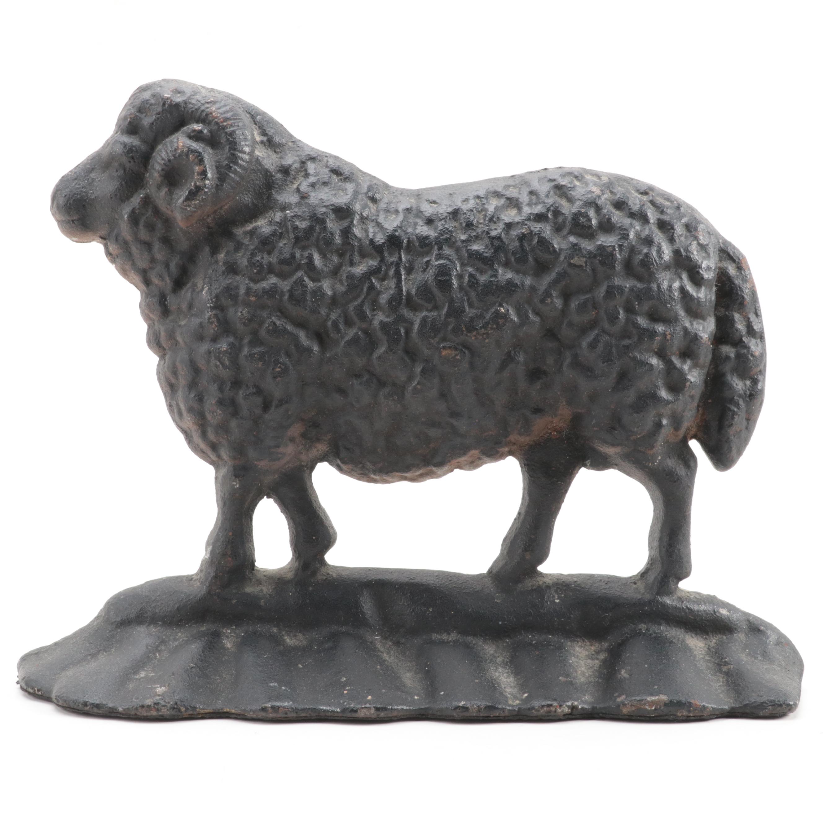Cast Iron Sheep Doorstop