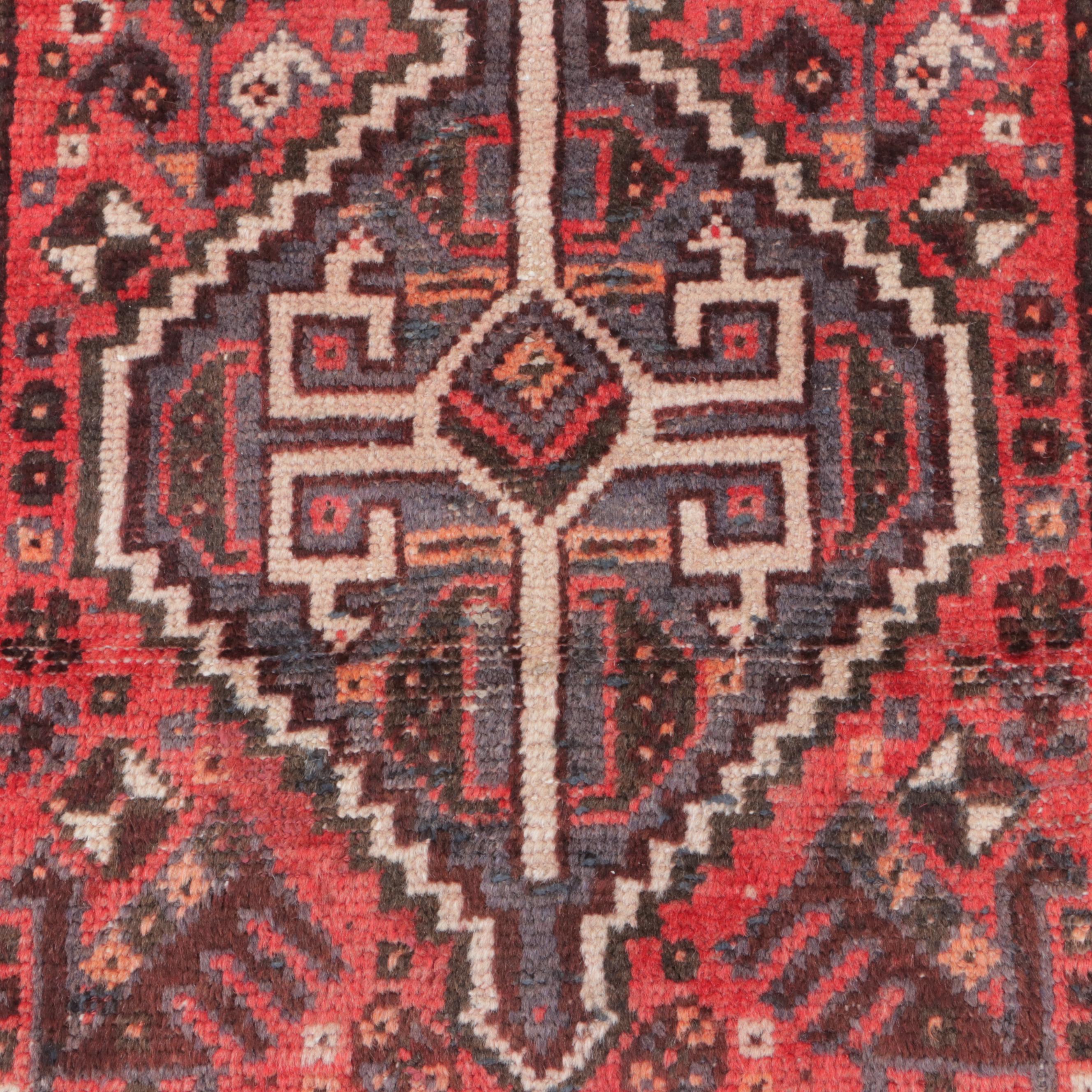 2'3 x 3'10 Hand-Knotted Persian Hamadan Accent Rug