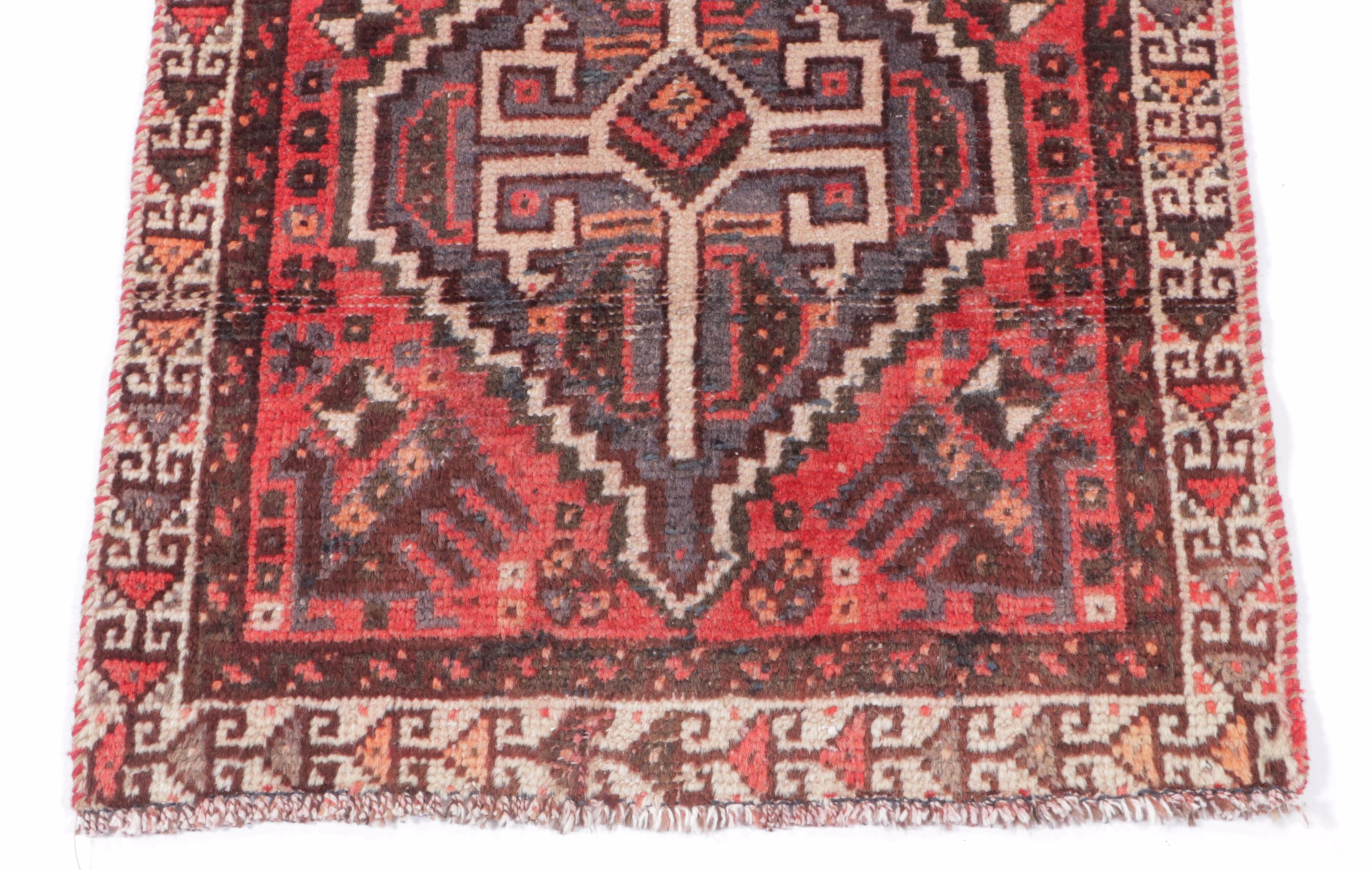 2'3 x 3'10 Hand-Knotted Persian Hamadan Accent Rug